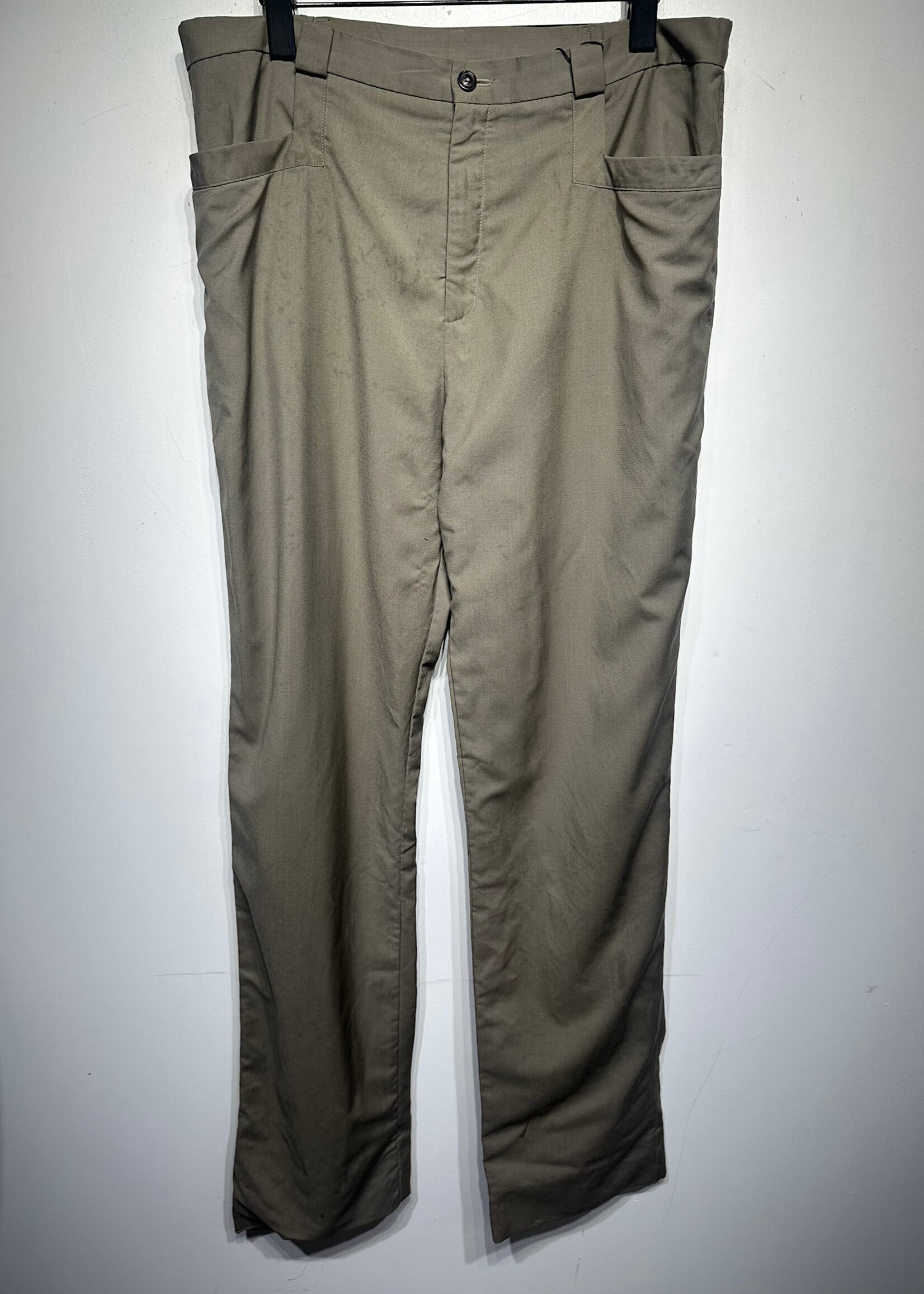 Maison Margiela Taupe Slacks Masc 34 AS IS