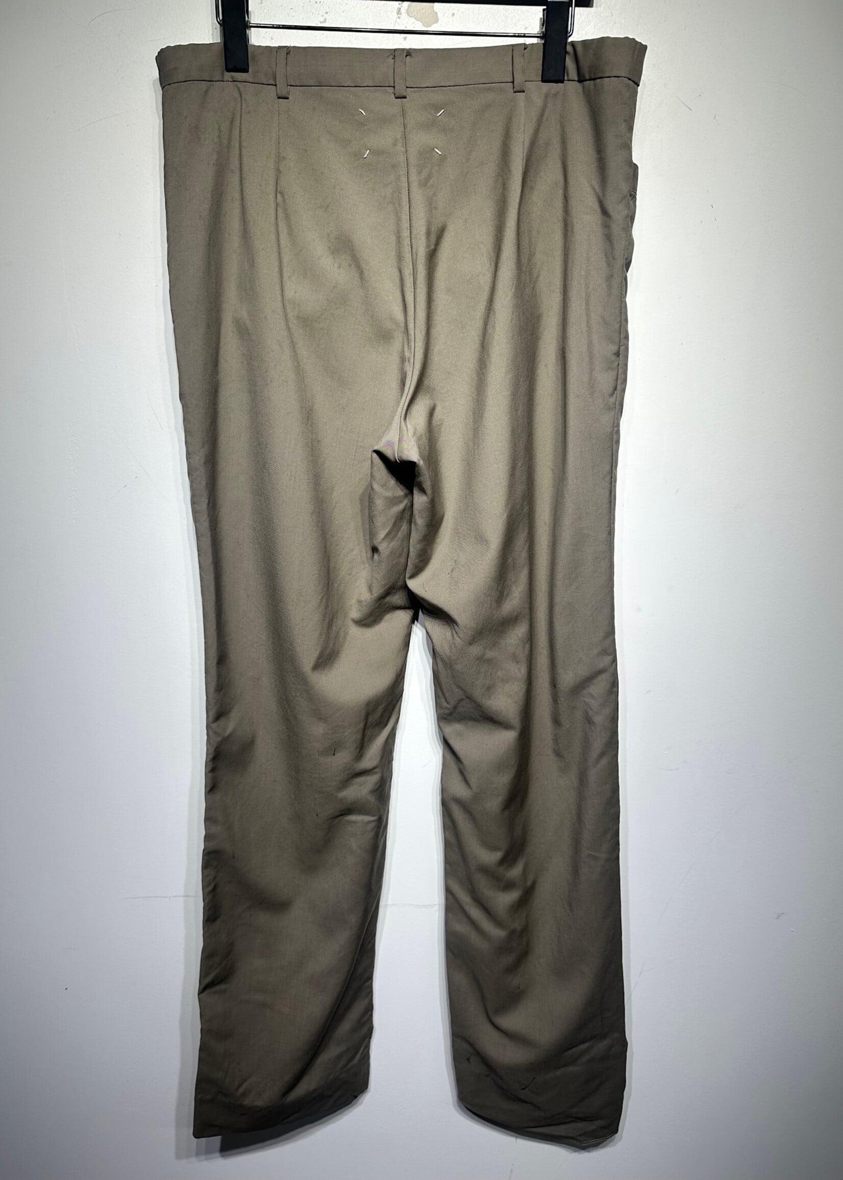 Maison Margiela Taupe Slacks Masc 34 AS IS