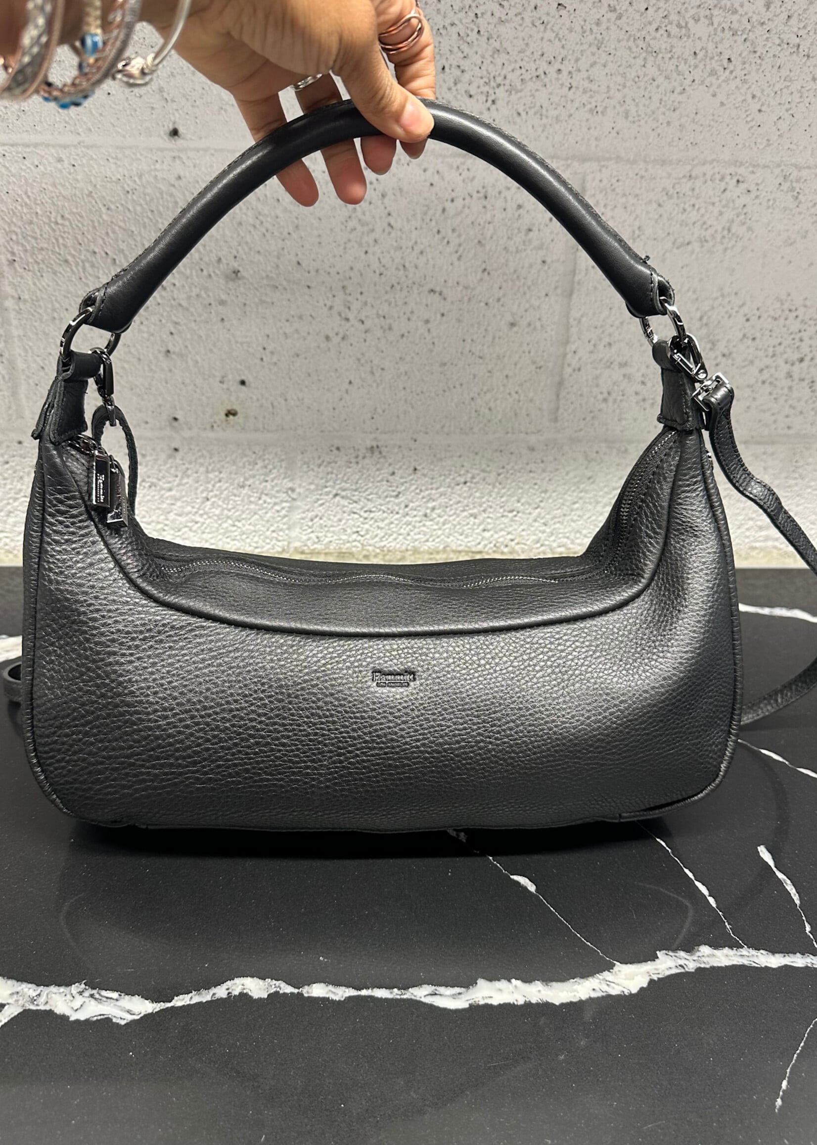 Hammitt LA Daniel Black Leather Bag OS