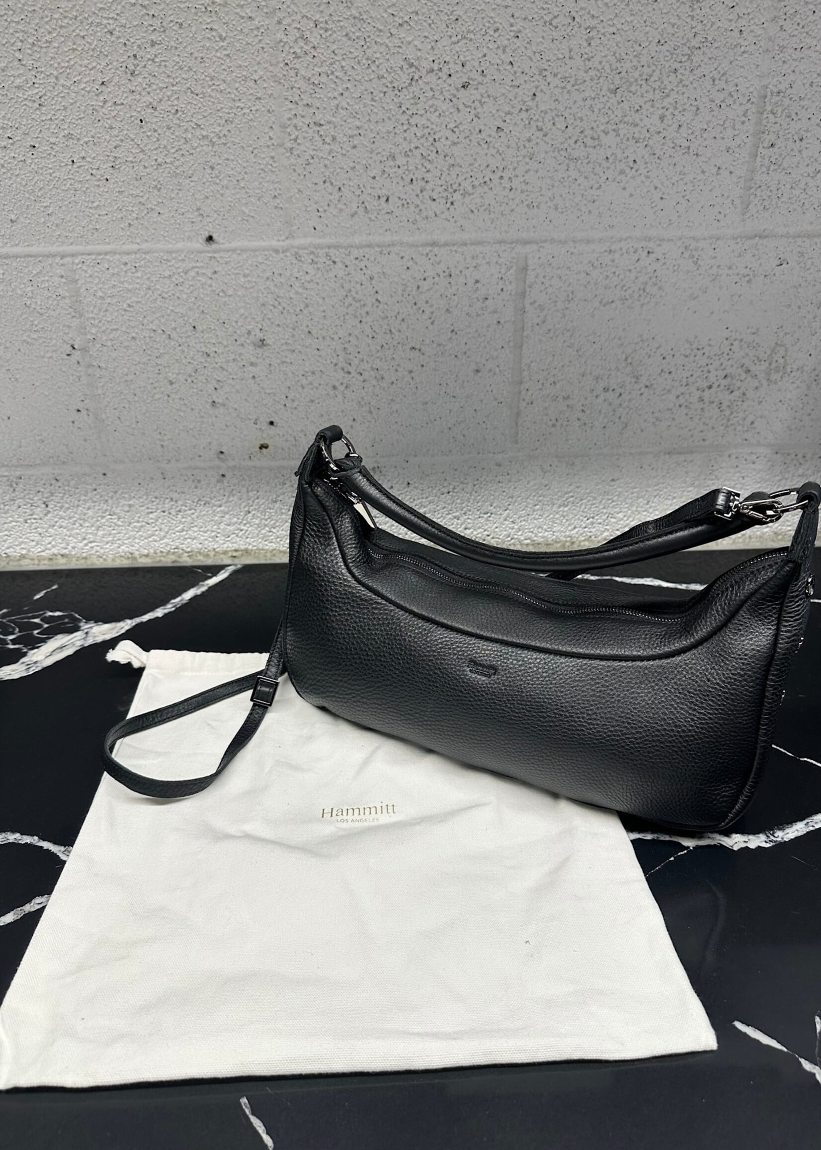 Hammitt LA Daniel Black Leather Bag OS