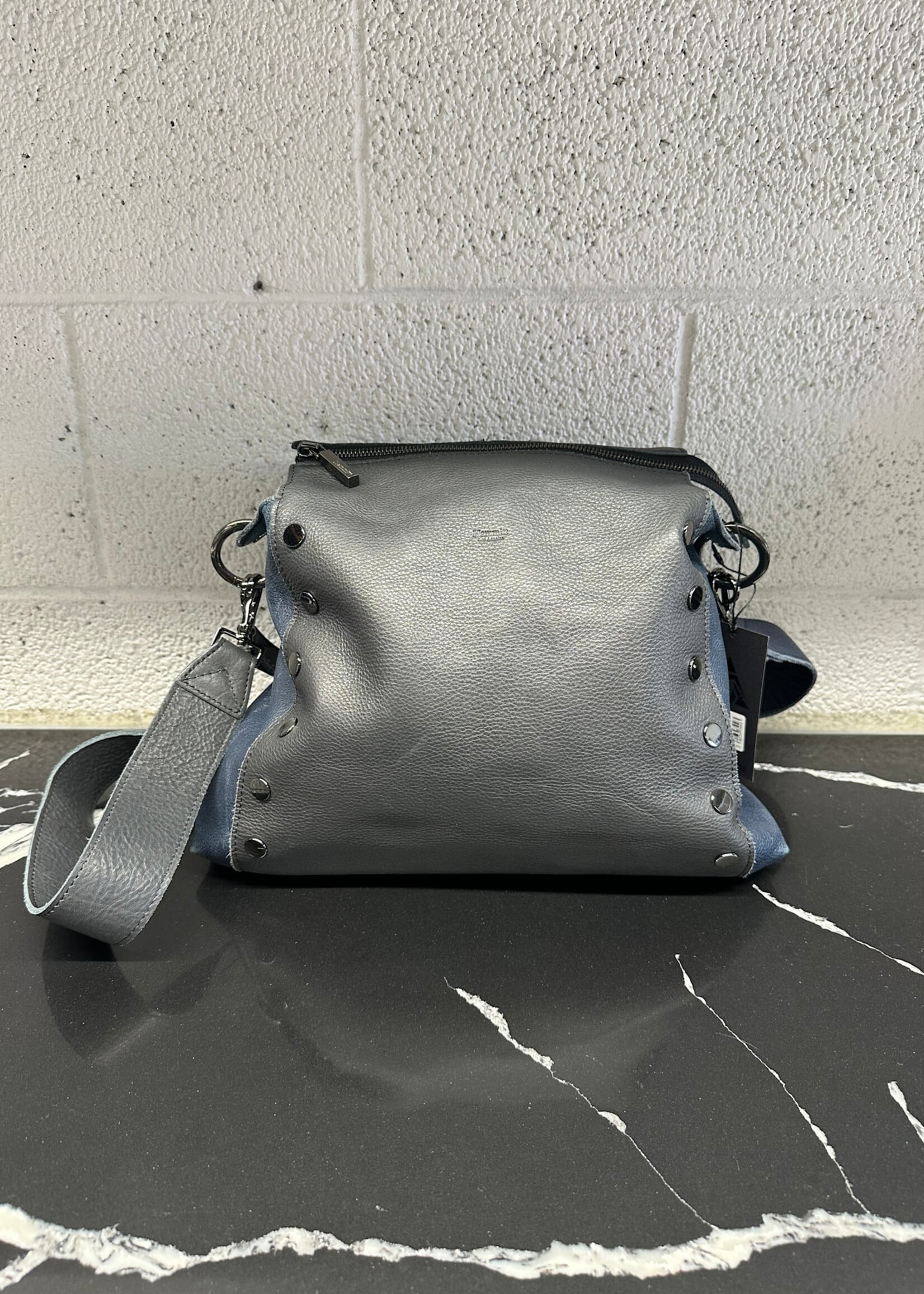 Hammitt LA Bryant Navy Leather Bag OS