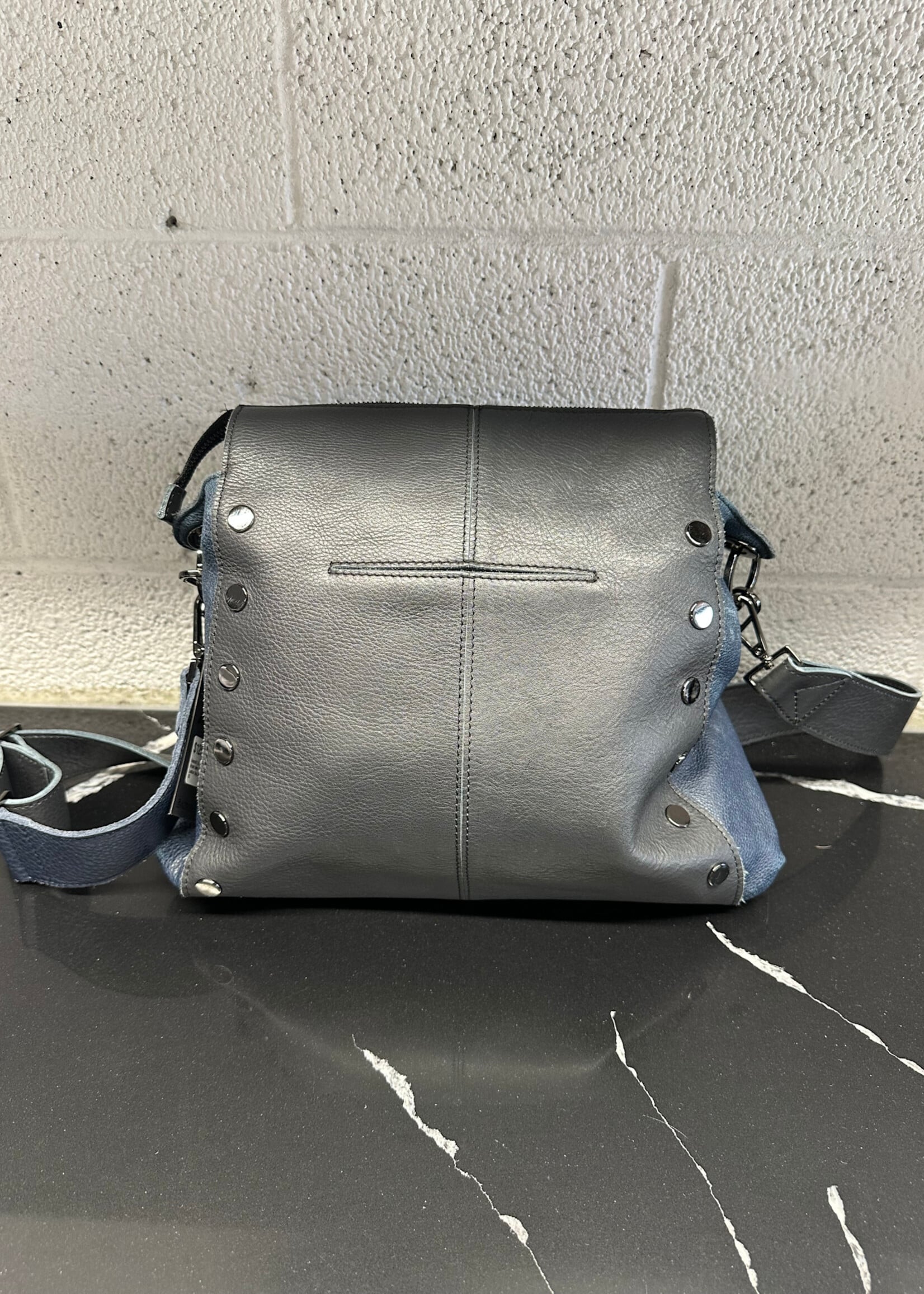 Hammitt LA Bryant Navy Leather Bag OS