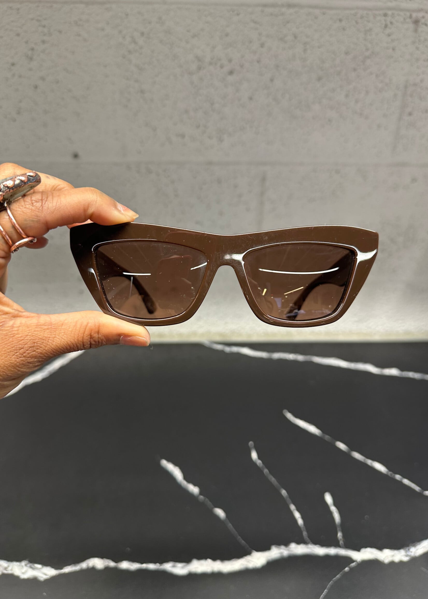 Bottega Veneta Brown Sunglasses