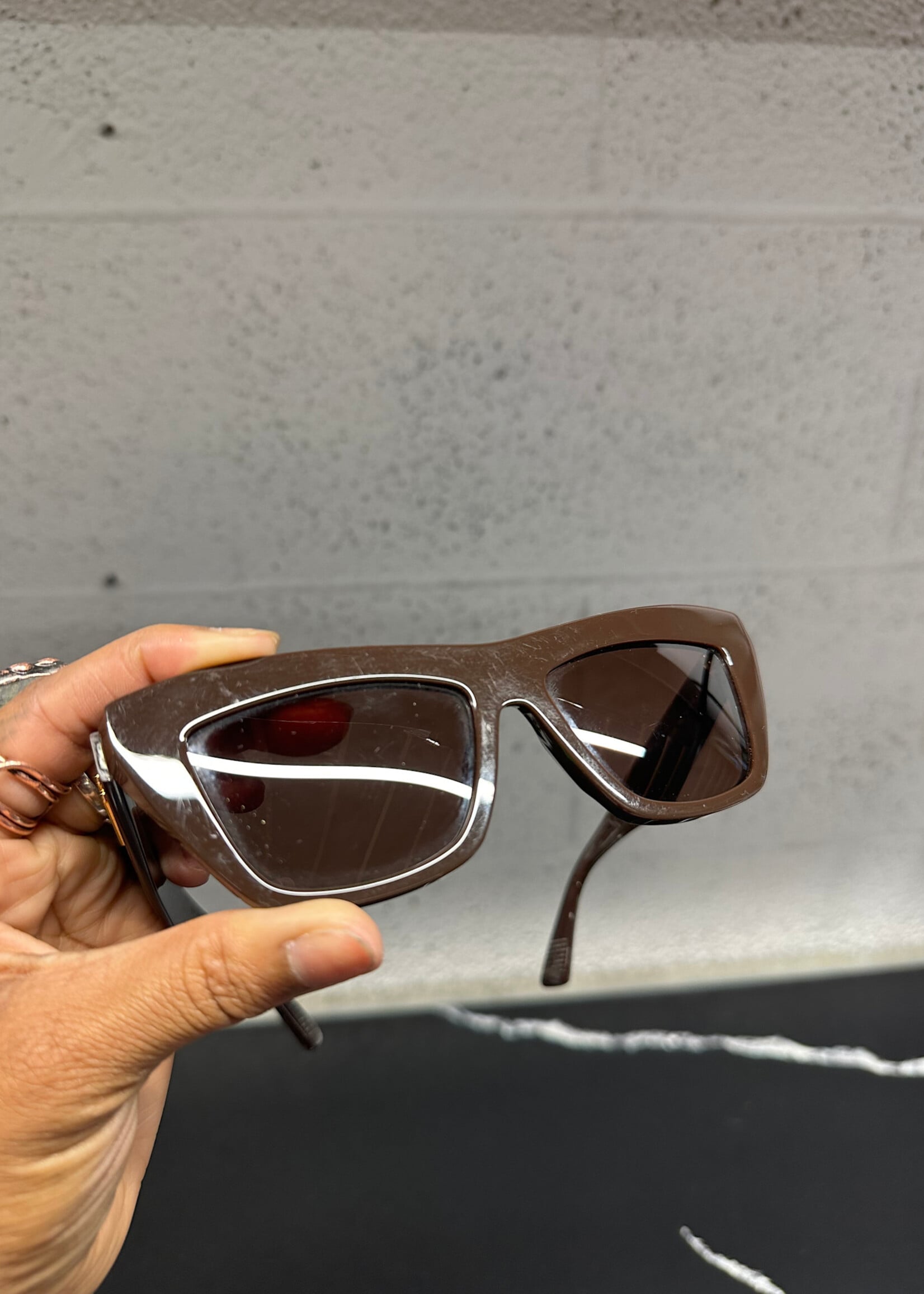 Bottega Veneta Brown Sunglasses