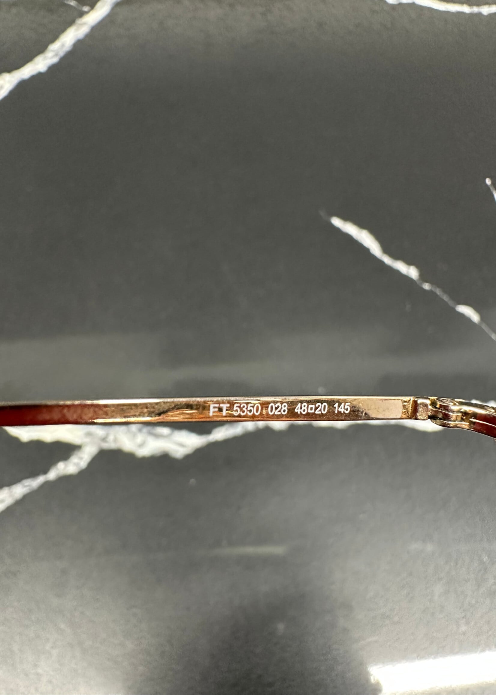 Tom Ford Oval Shaped Gold Lenses