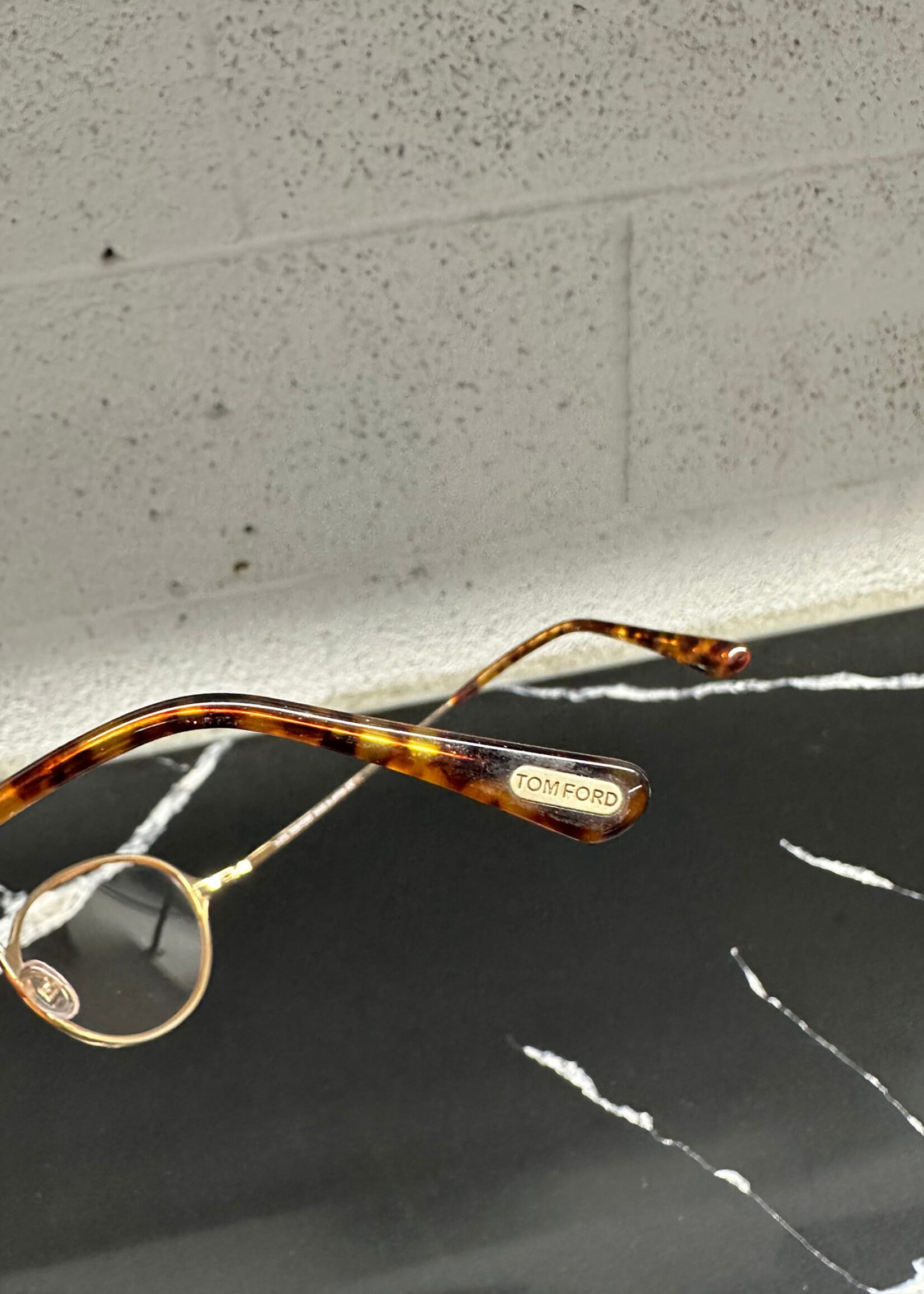 Tom Ford Oval Shaped Gold Lenses