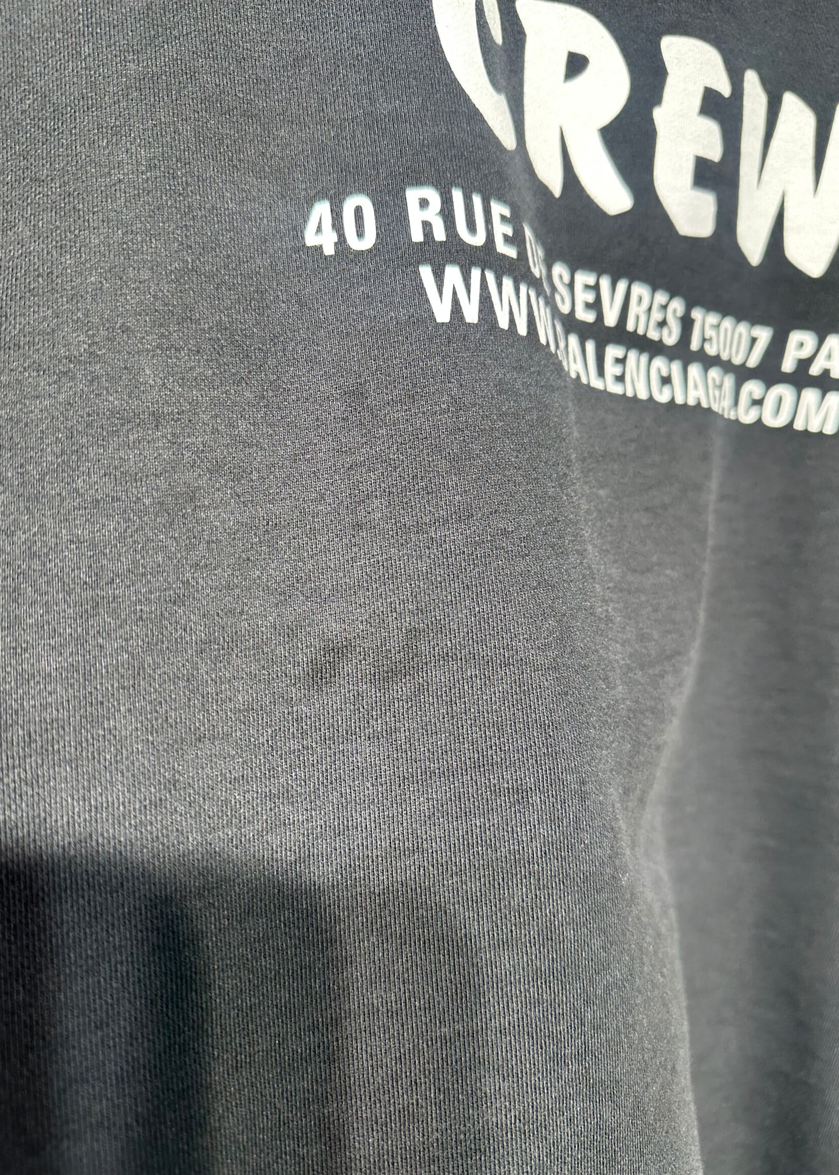 Balenciaga Crew Black Hoodie Masc L