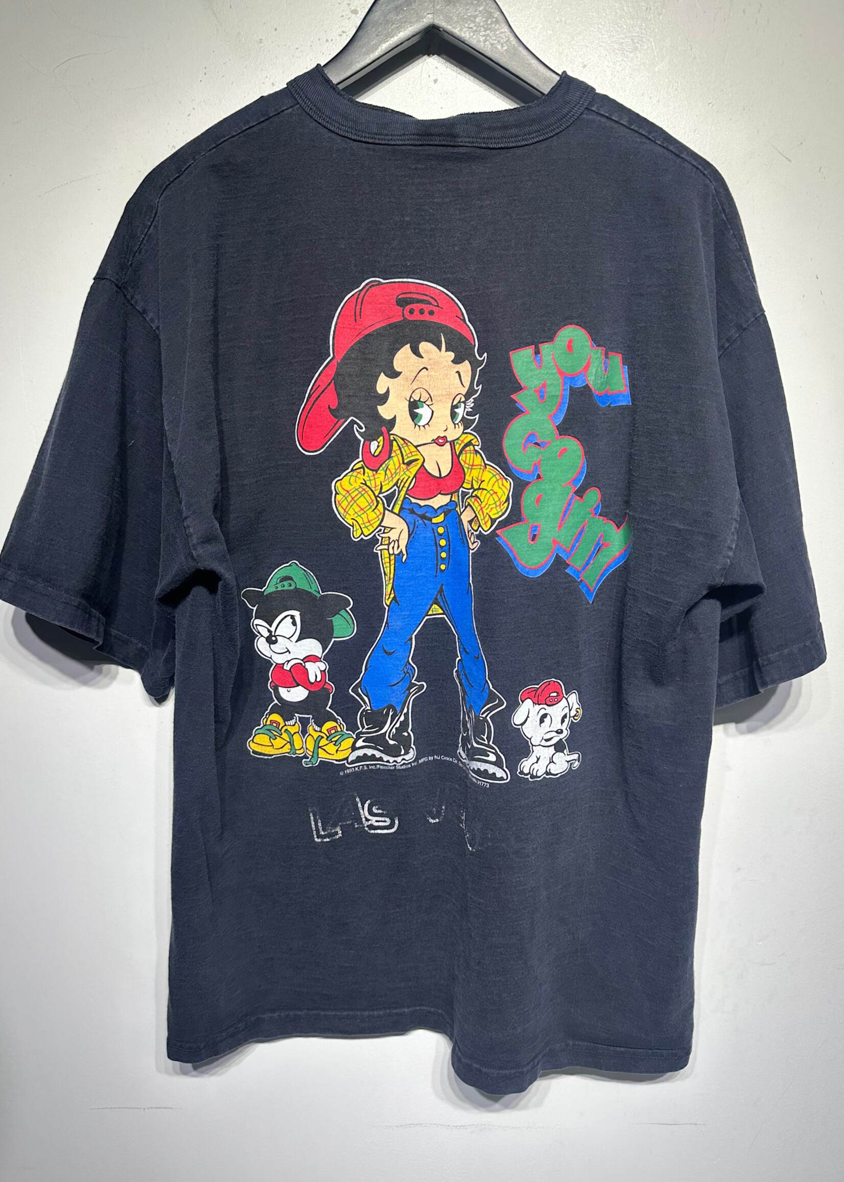 Betty Boop Henley You Go Girl Las Vegas Tee Masc XL