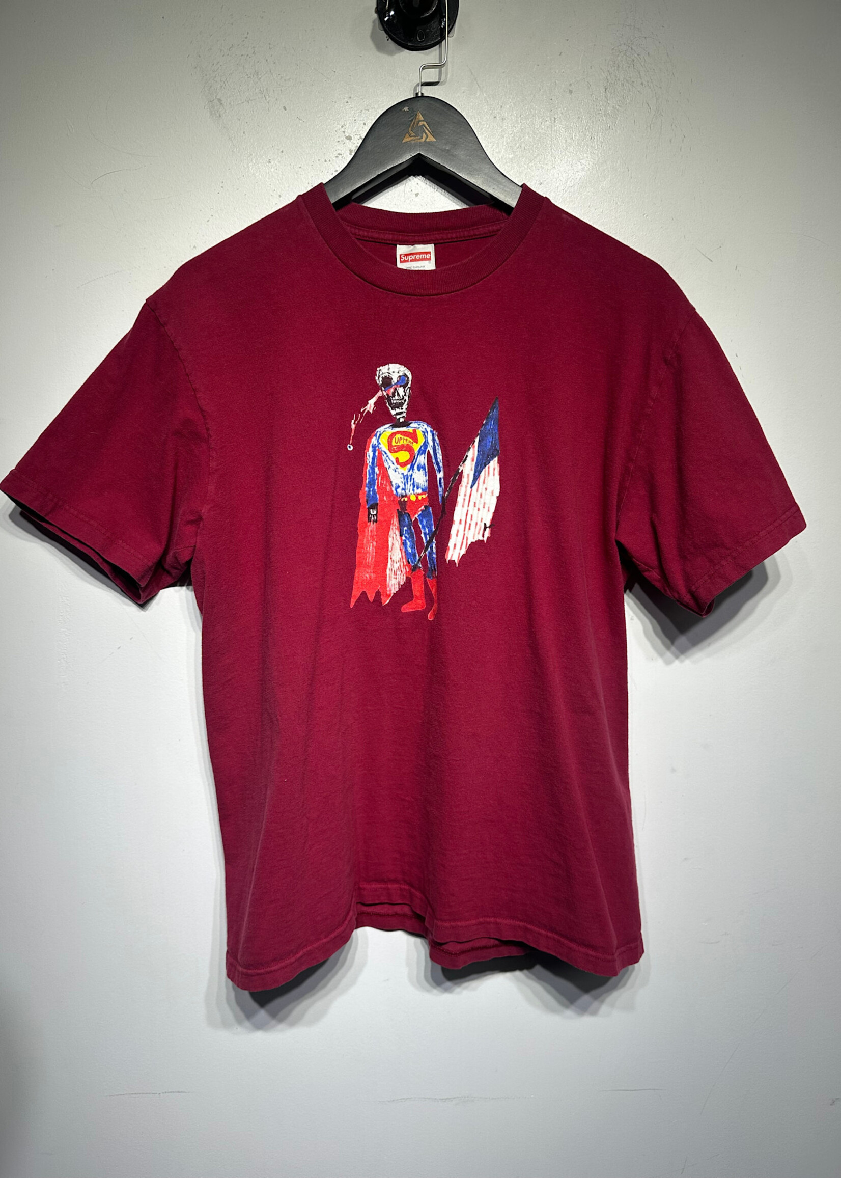 Supreme SS21 Superman Skeleton Red Tee M