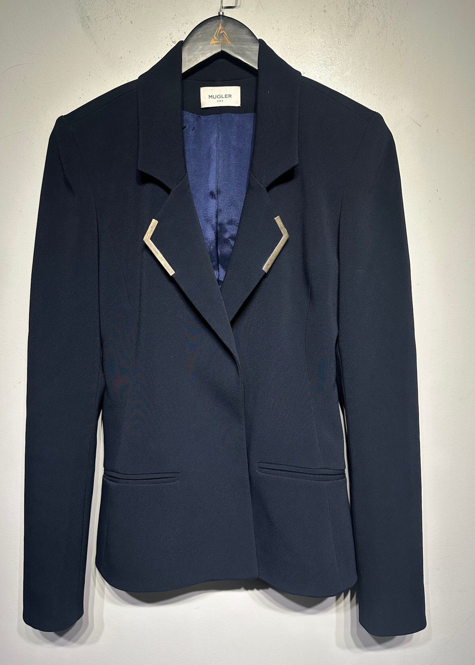 Thierry Mugler Metal Lapel Blazer Fem S