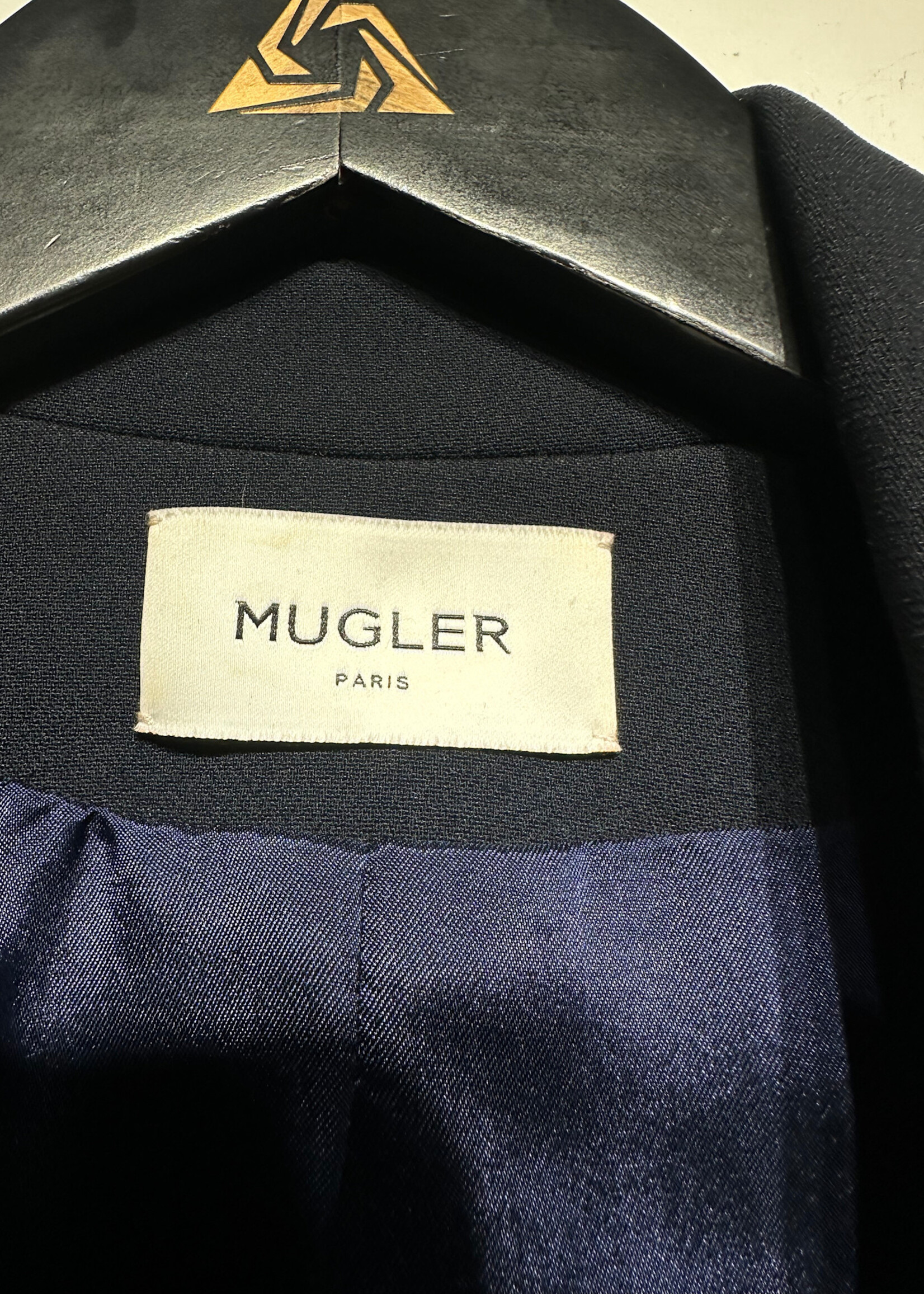 Thierry Mugler Metal Lapel Blazer Fem S