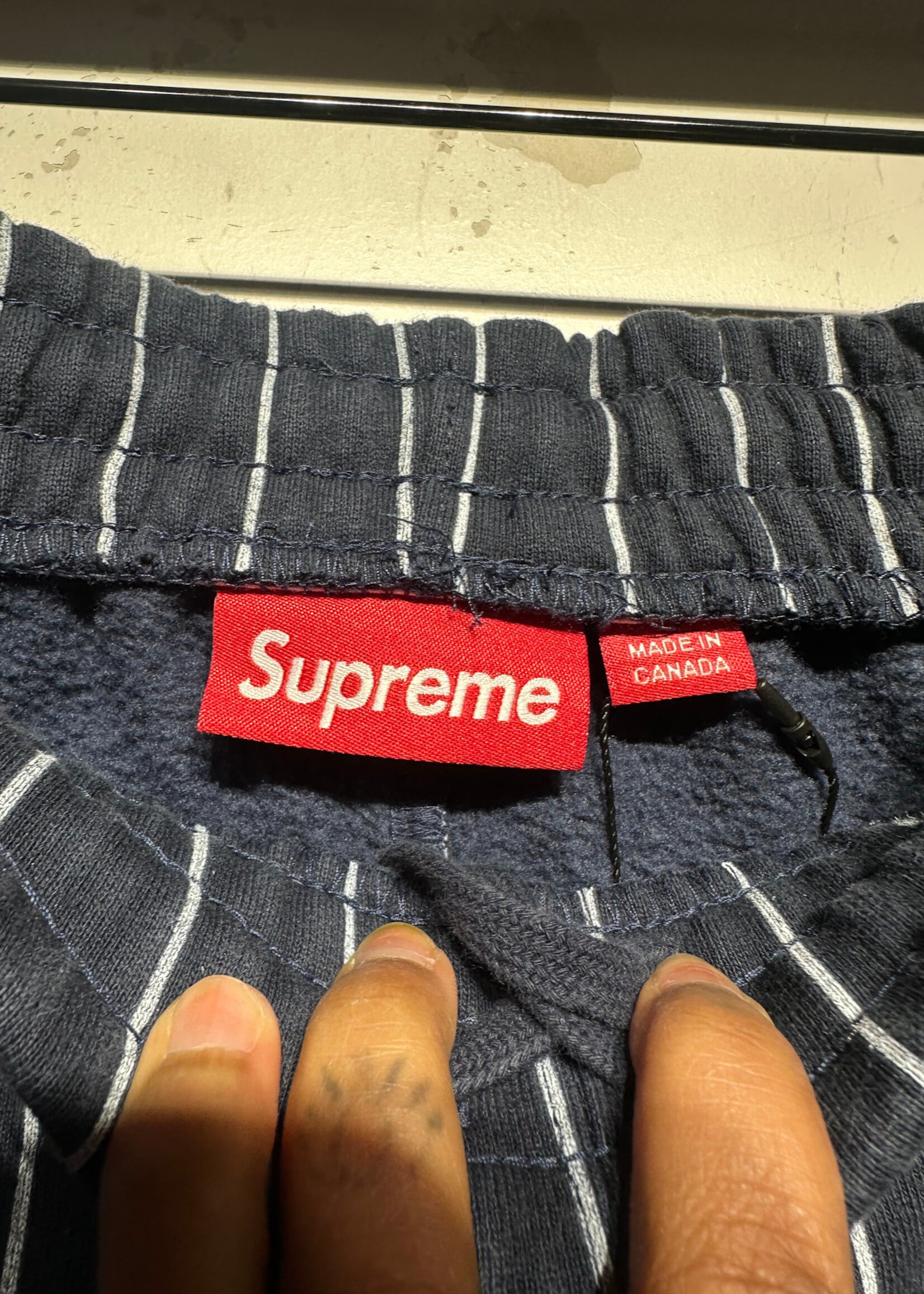 Supreme SS26 Devil S Striped Sweatpant L/32-34