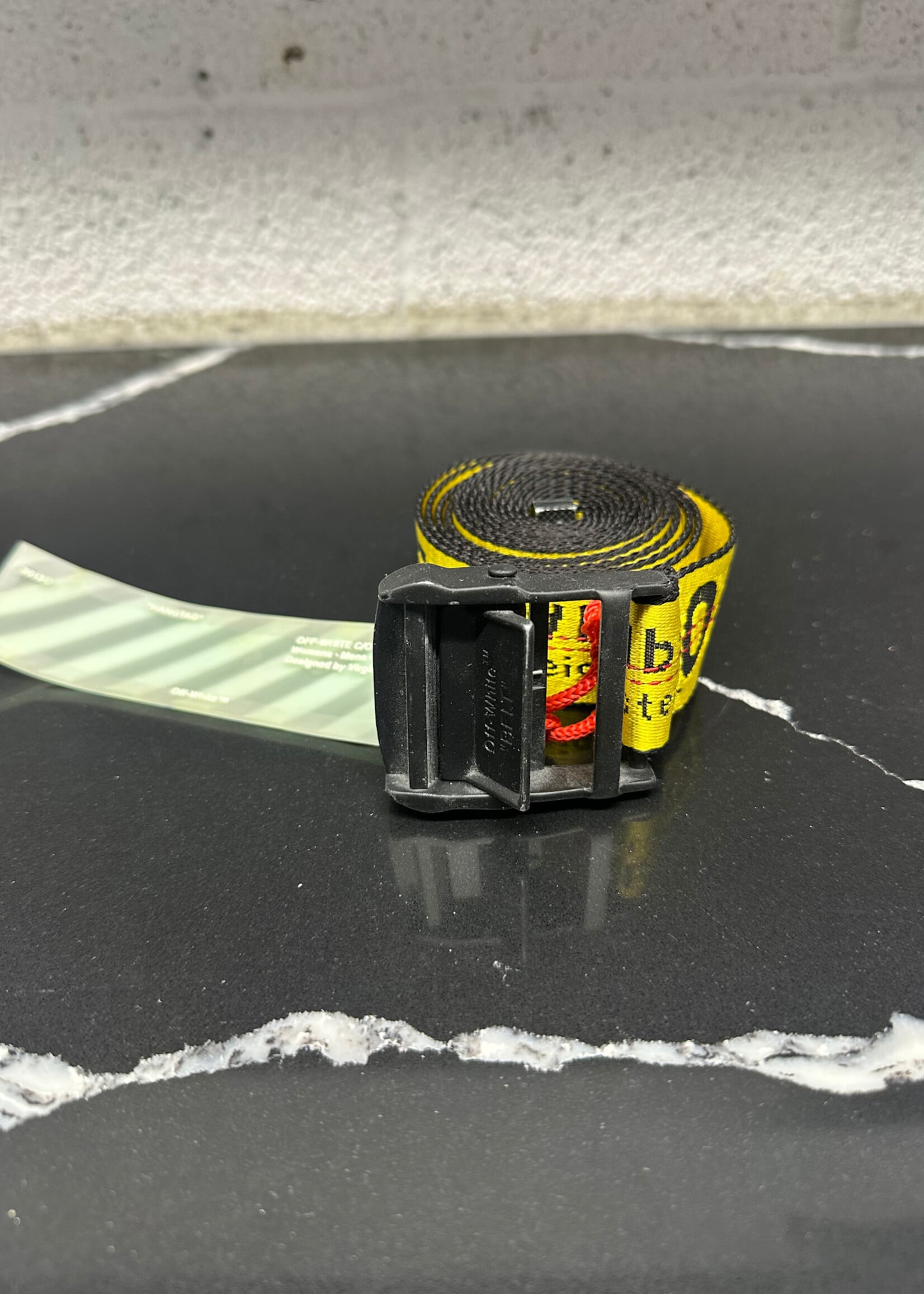 Off-White Yellow Industrial Belt 3
