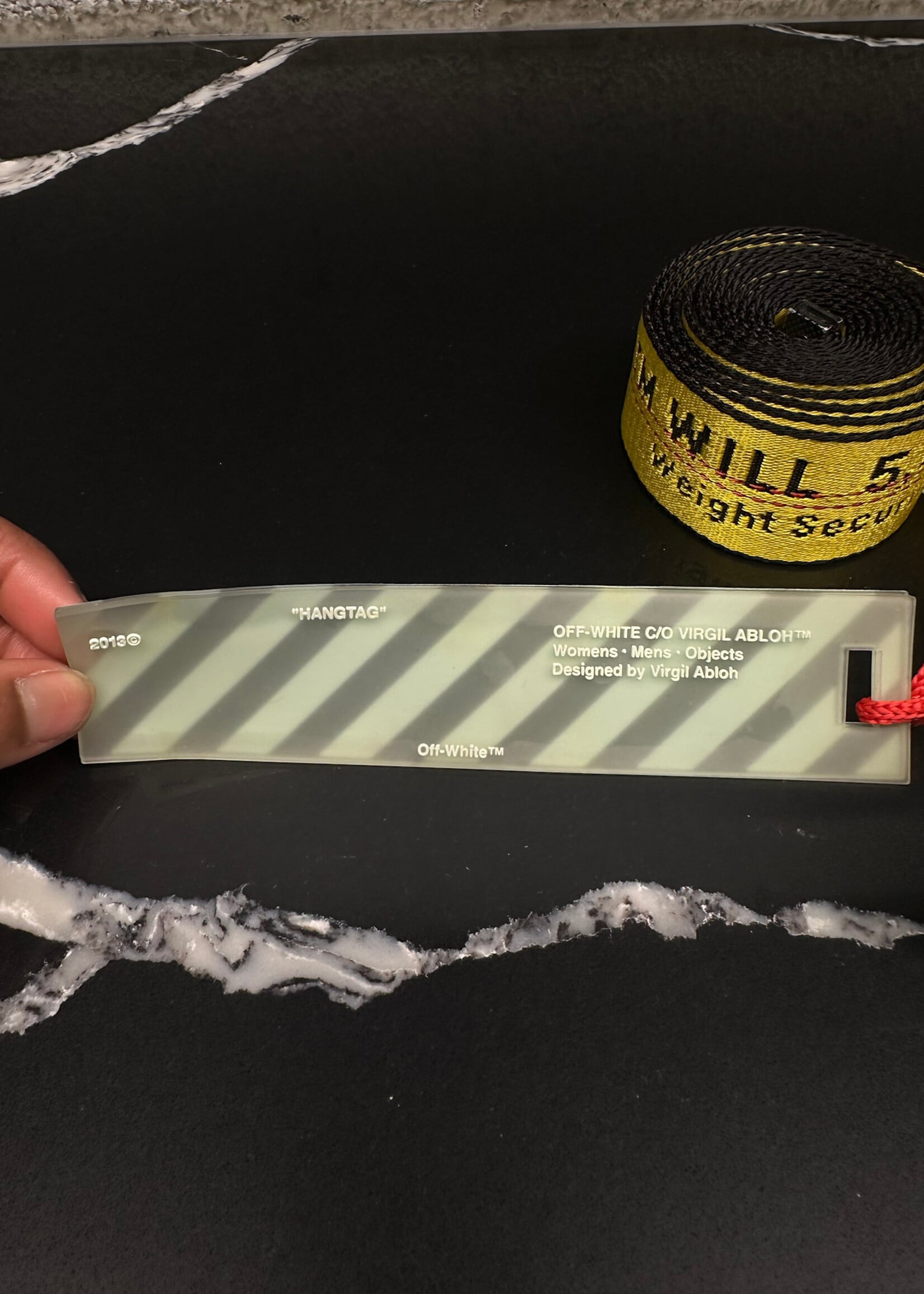 Off-White Yellow Industrial Belt 3