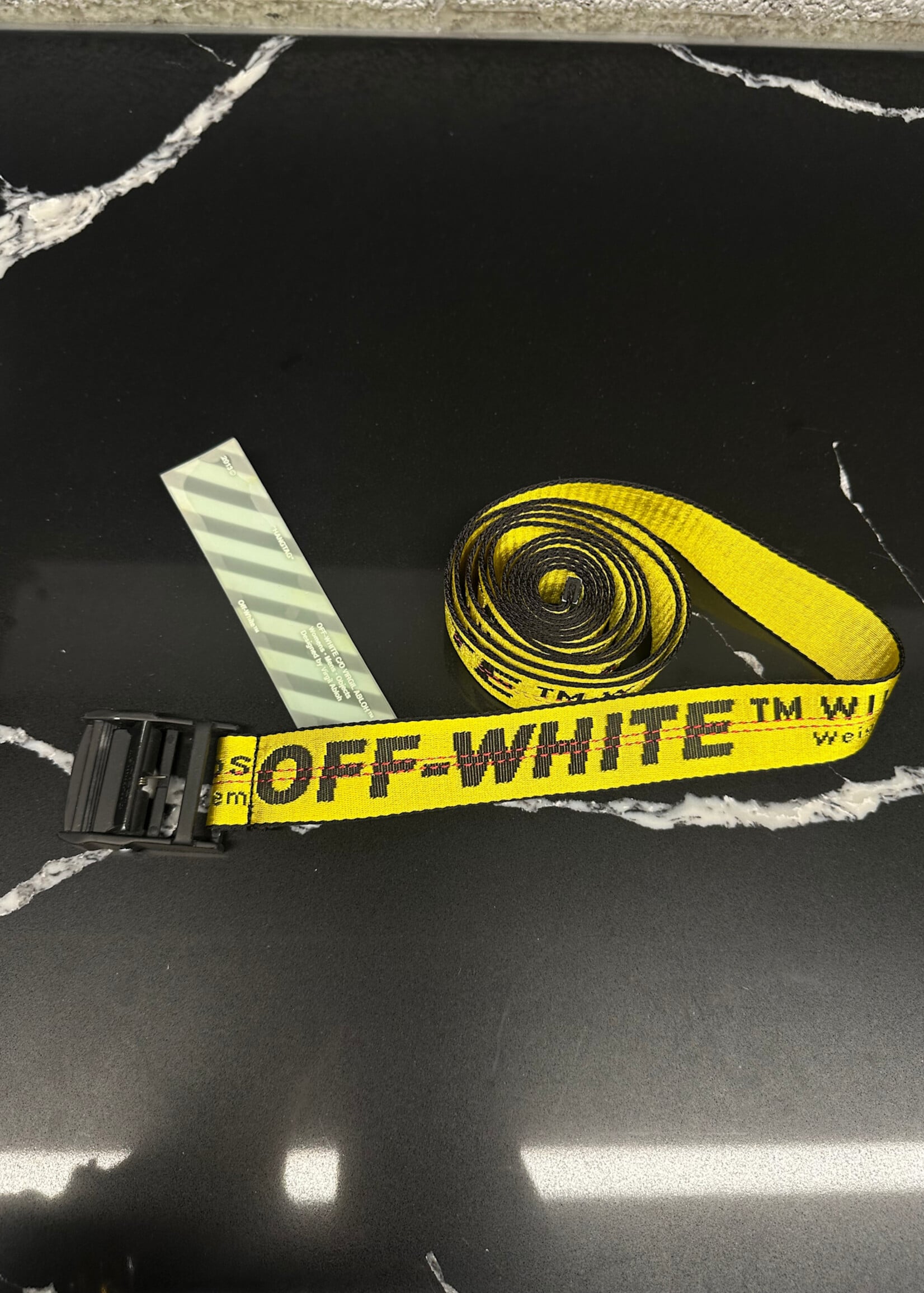 Off-White Yellow Industrial Belt 3