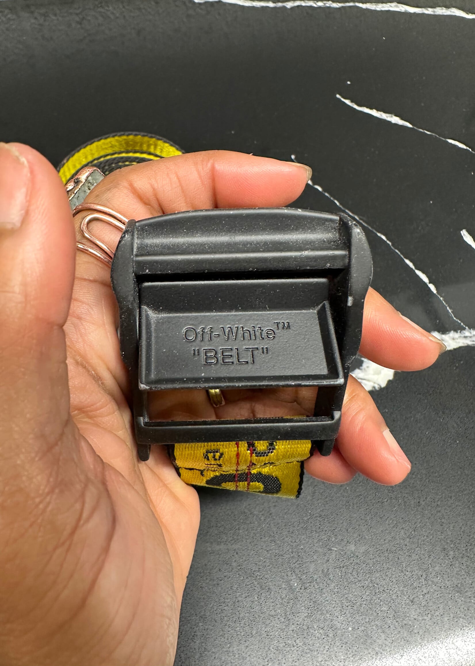 Off-White Yellow Industrial Belt 3