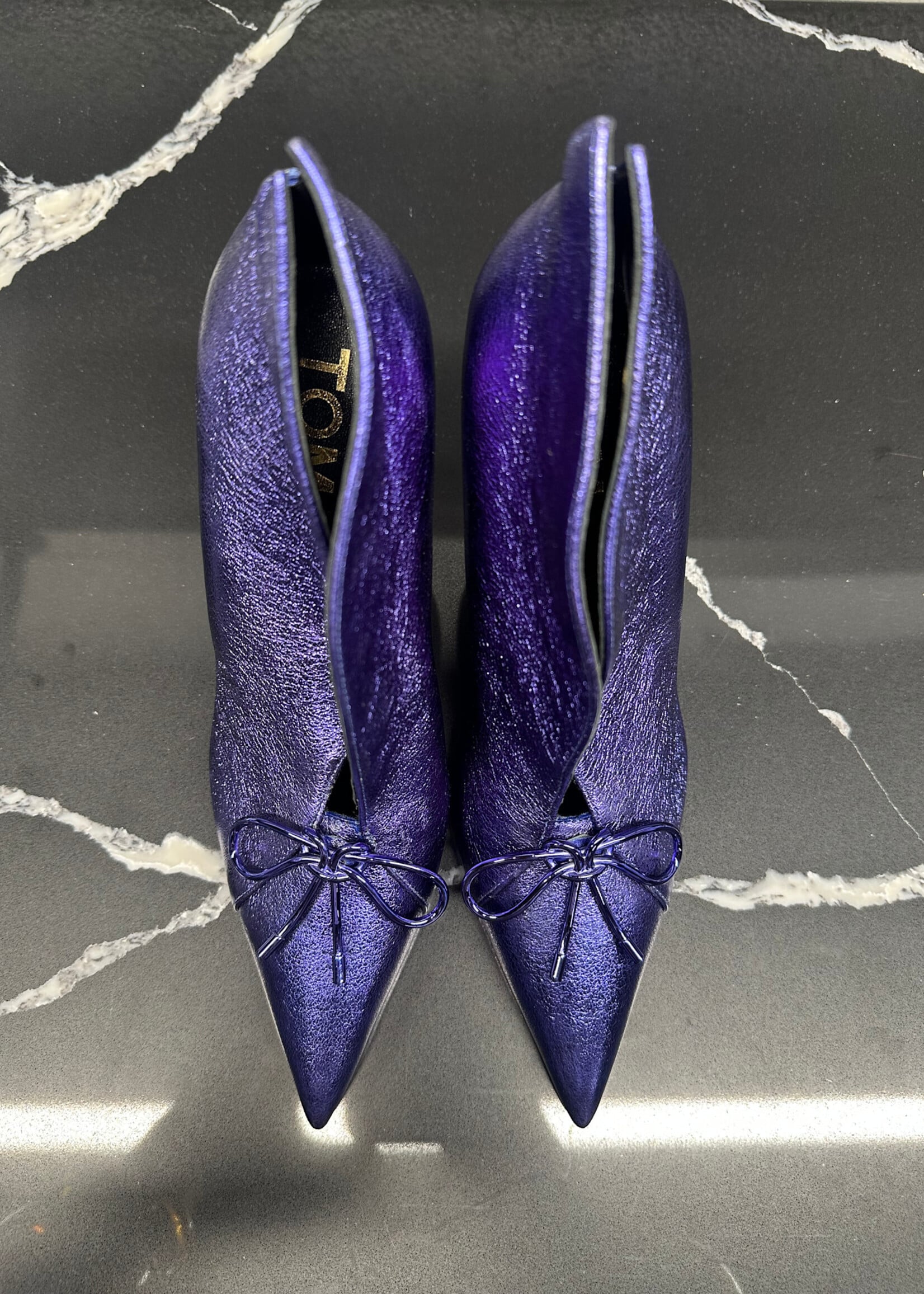 Tom Ford Purple Metallic Stilleto Fem 9