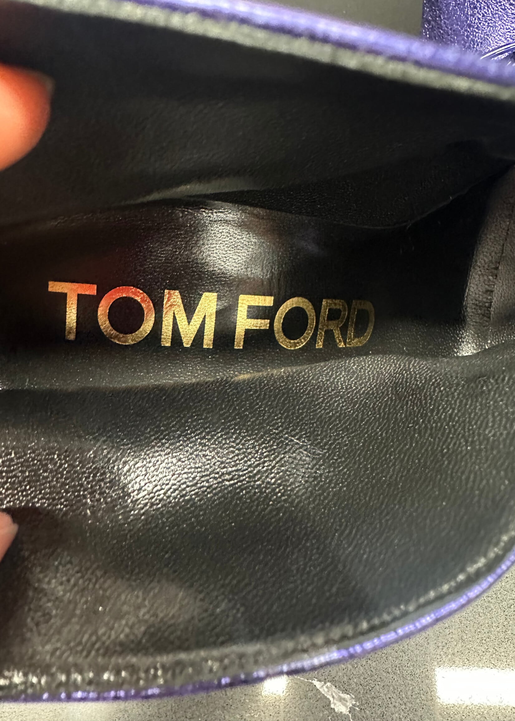 Tom Ford Purple Metallic Stilleto Fem 9