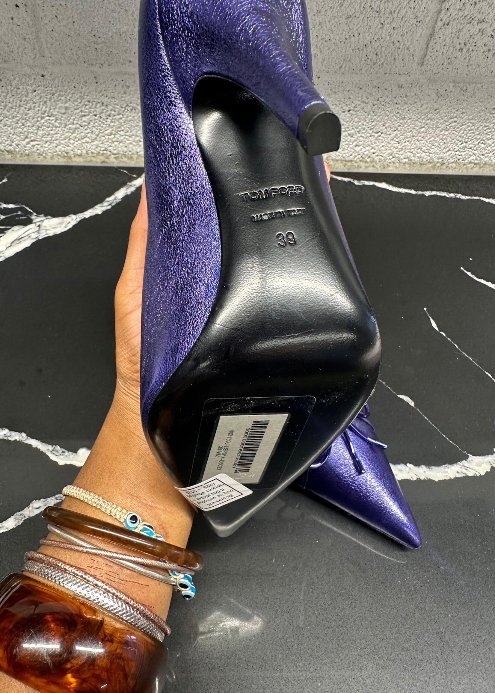 Tom Ford Purple Metallic Stilleto Fem 9