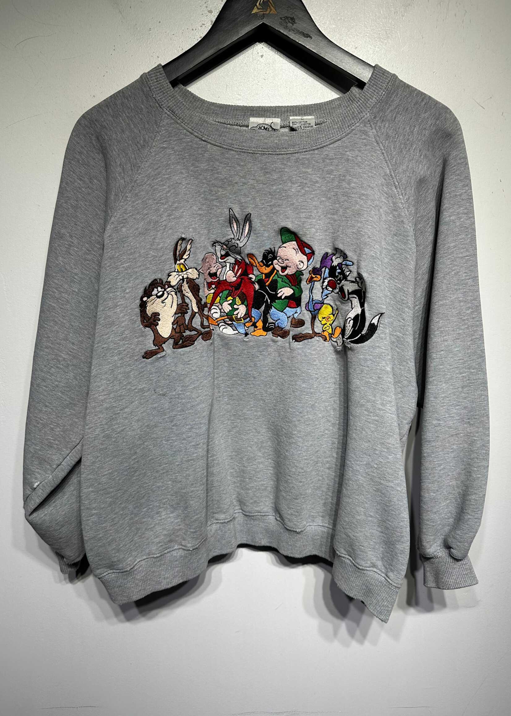 Acme Clothing Embroidered Character Sweatshirt Fem L