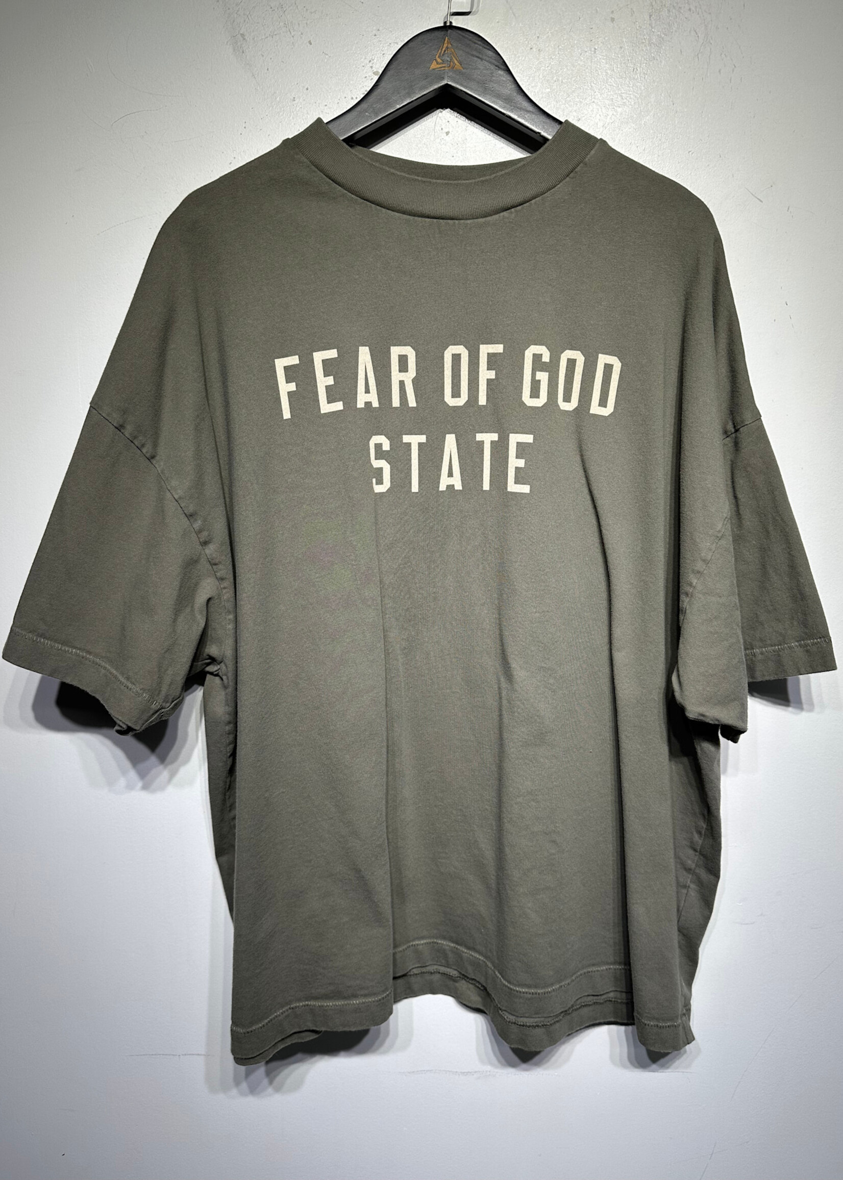 Fear of God Essentials Grey Mock Neck Tee Masc L