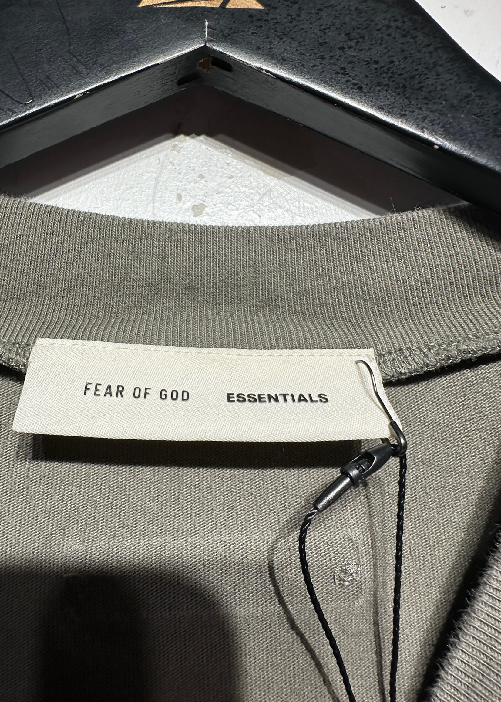 Fear of God Essentials Grey Mock Neck Tee Masc L
