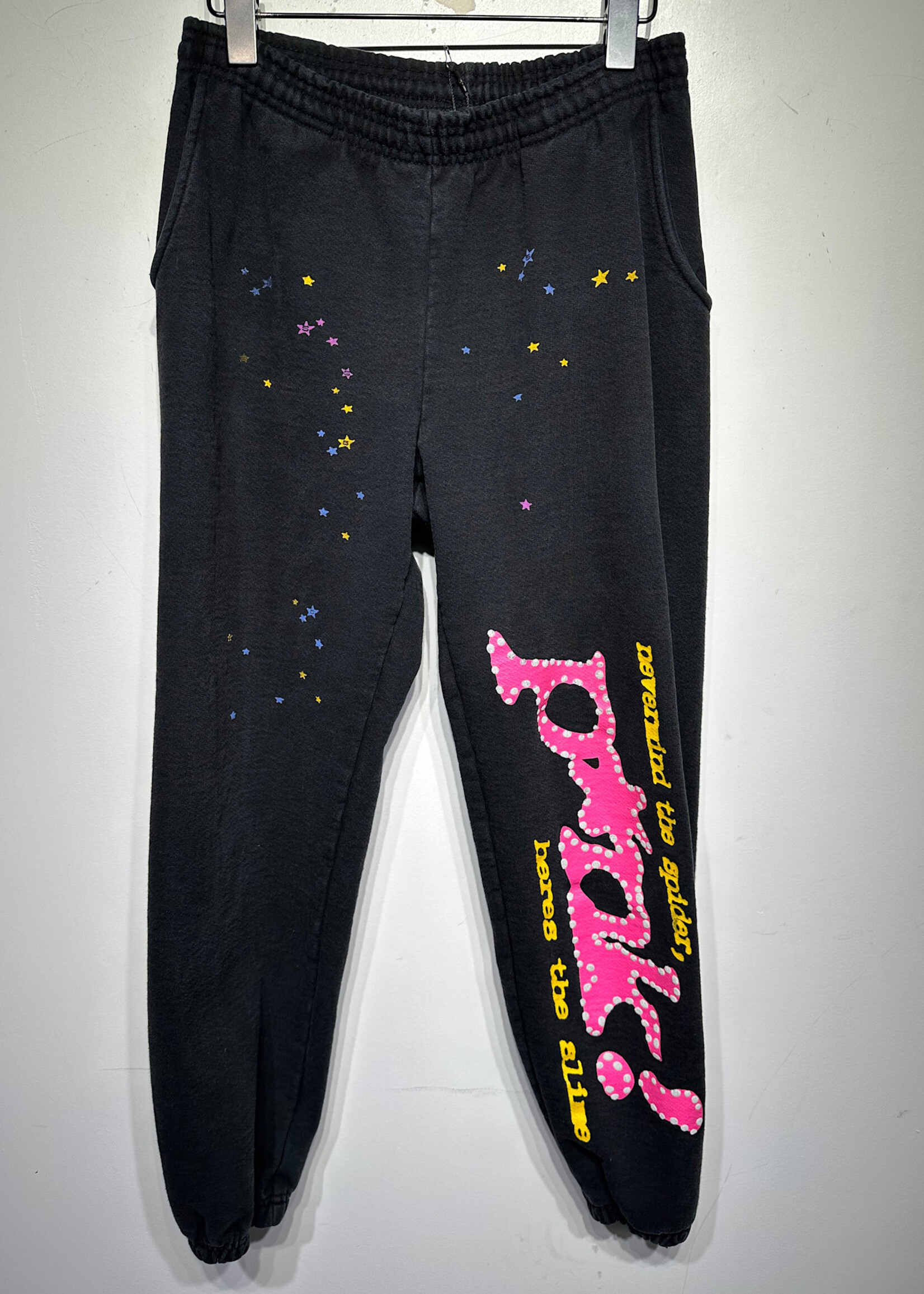 SP5DER Black Sweatpants Masc 30