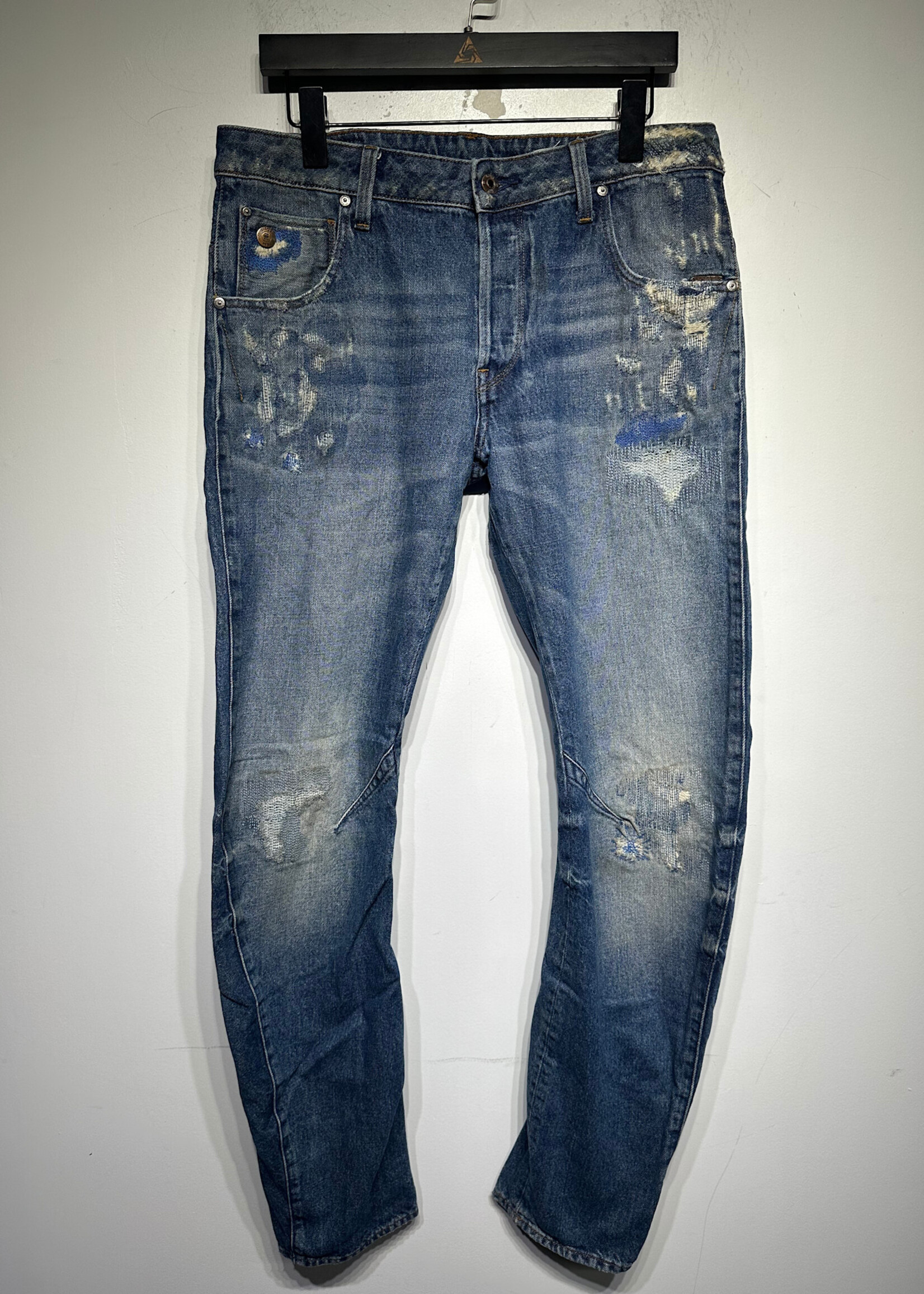 G- Star "Restored" Patchwork Moto Denim Masc 32"