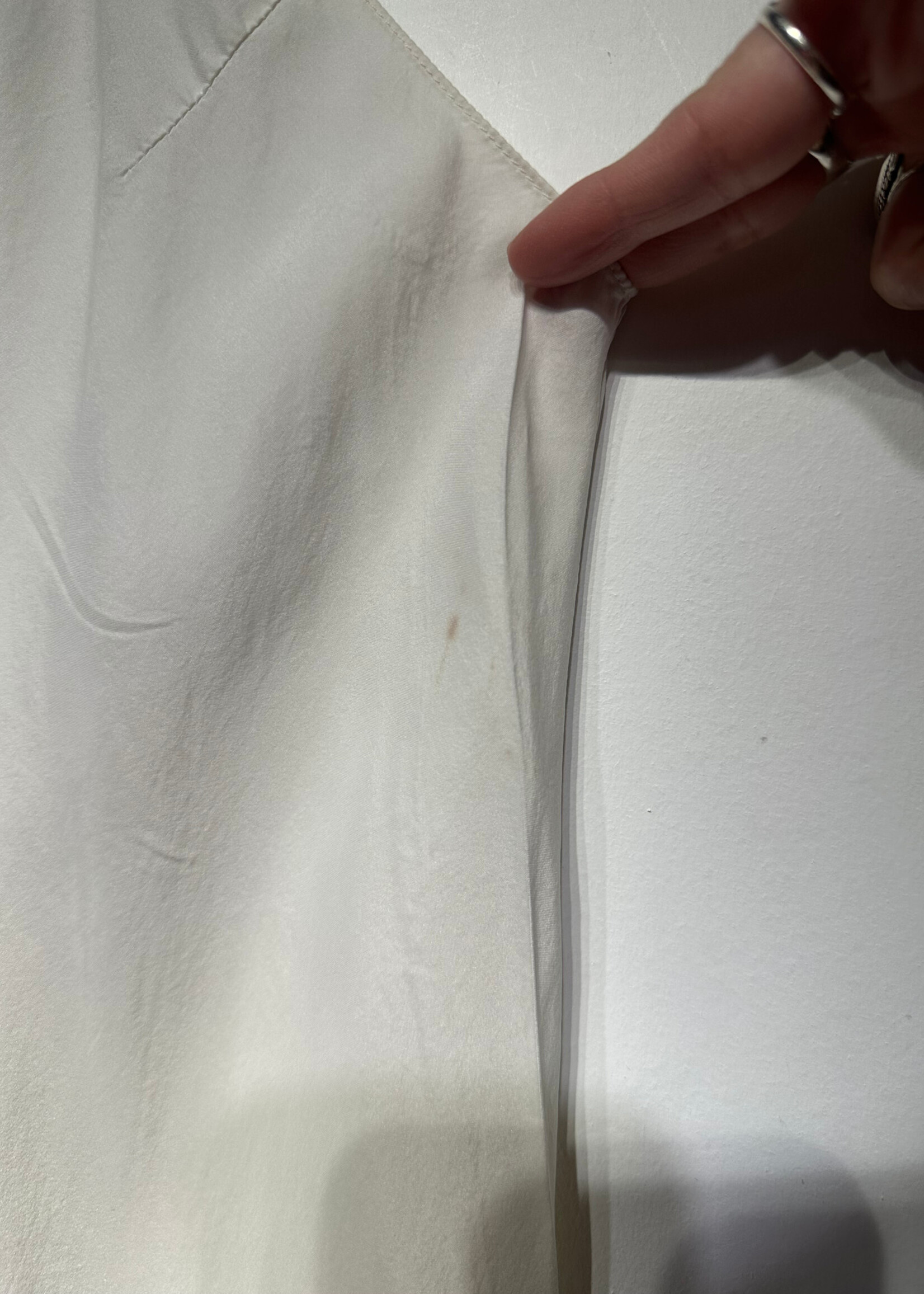 The Row White Silk Slip Dress S/M