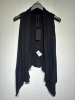 Rick Owens S/S11 Anthem Black Asymmetrical Vest S