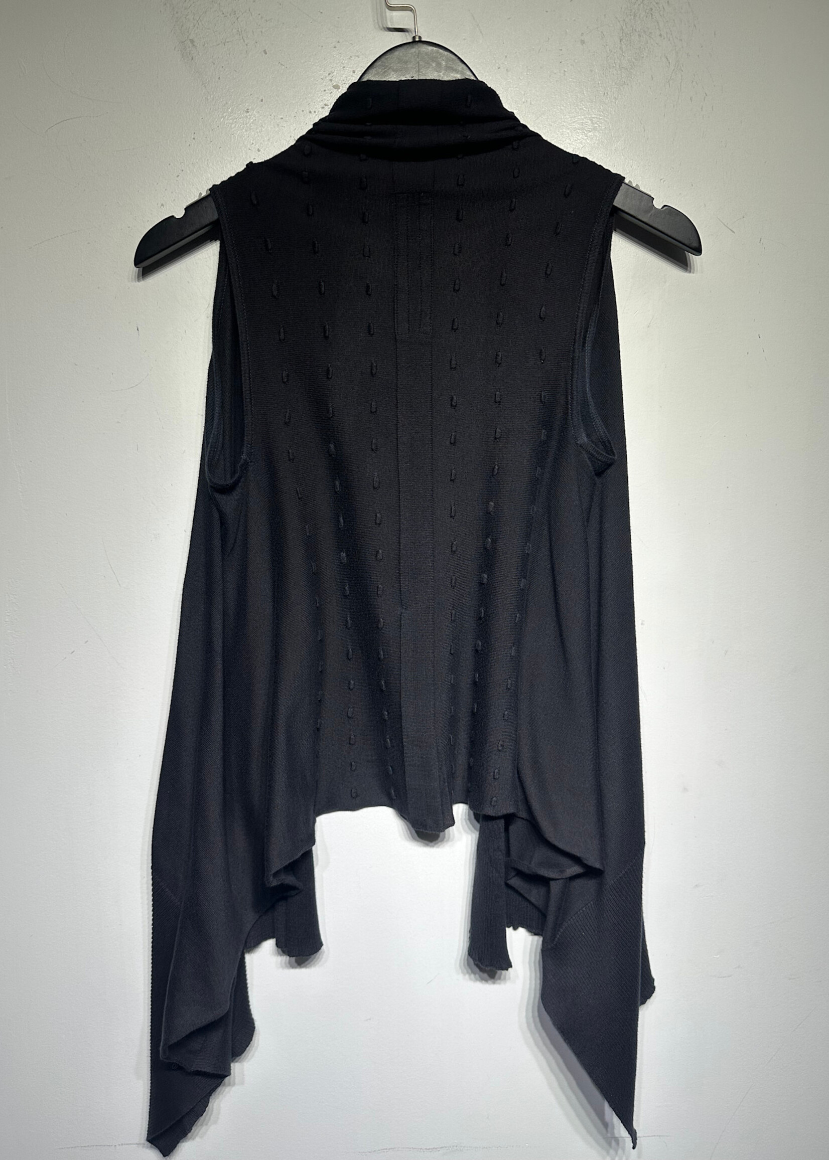 Rick Owens S/S11 Anthem Black Asymmetrical Vest S