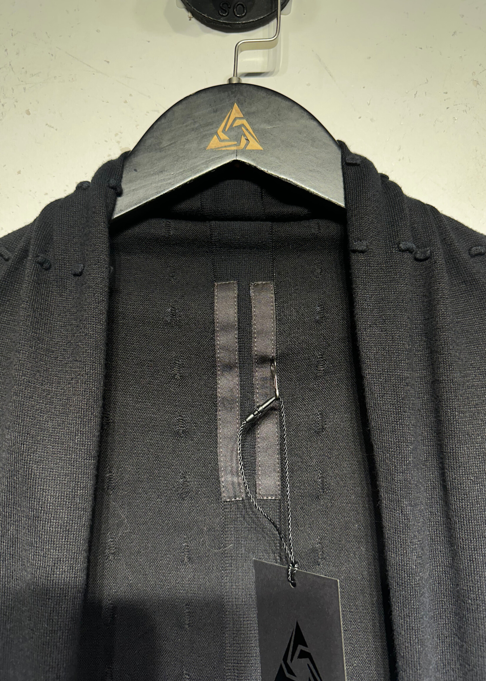 Rick Owens S/S11 Anthem Black Asymmetrical Vest S