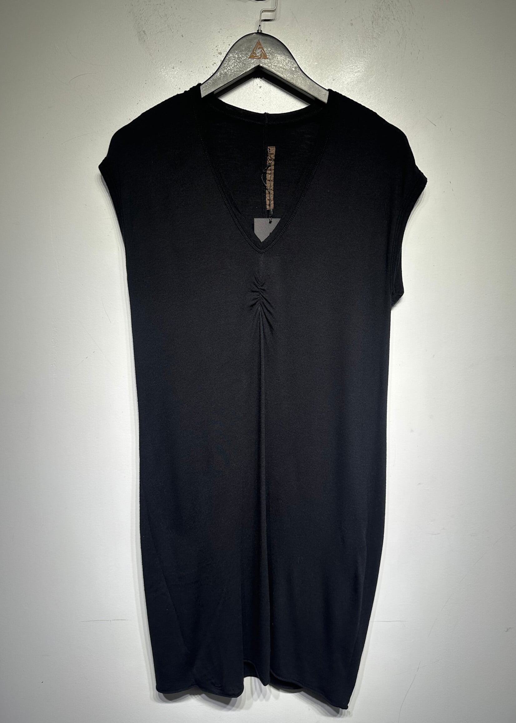 Rick Owens Lilies Black Ruched Tunic M