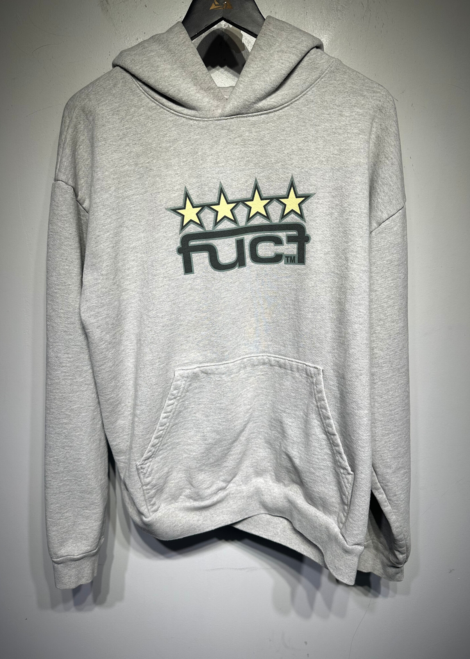 FUCT Grey Star Logo Hoodie XL