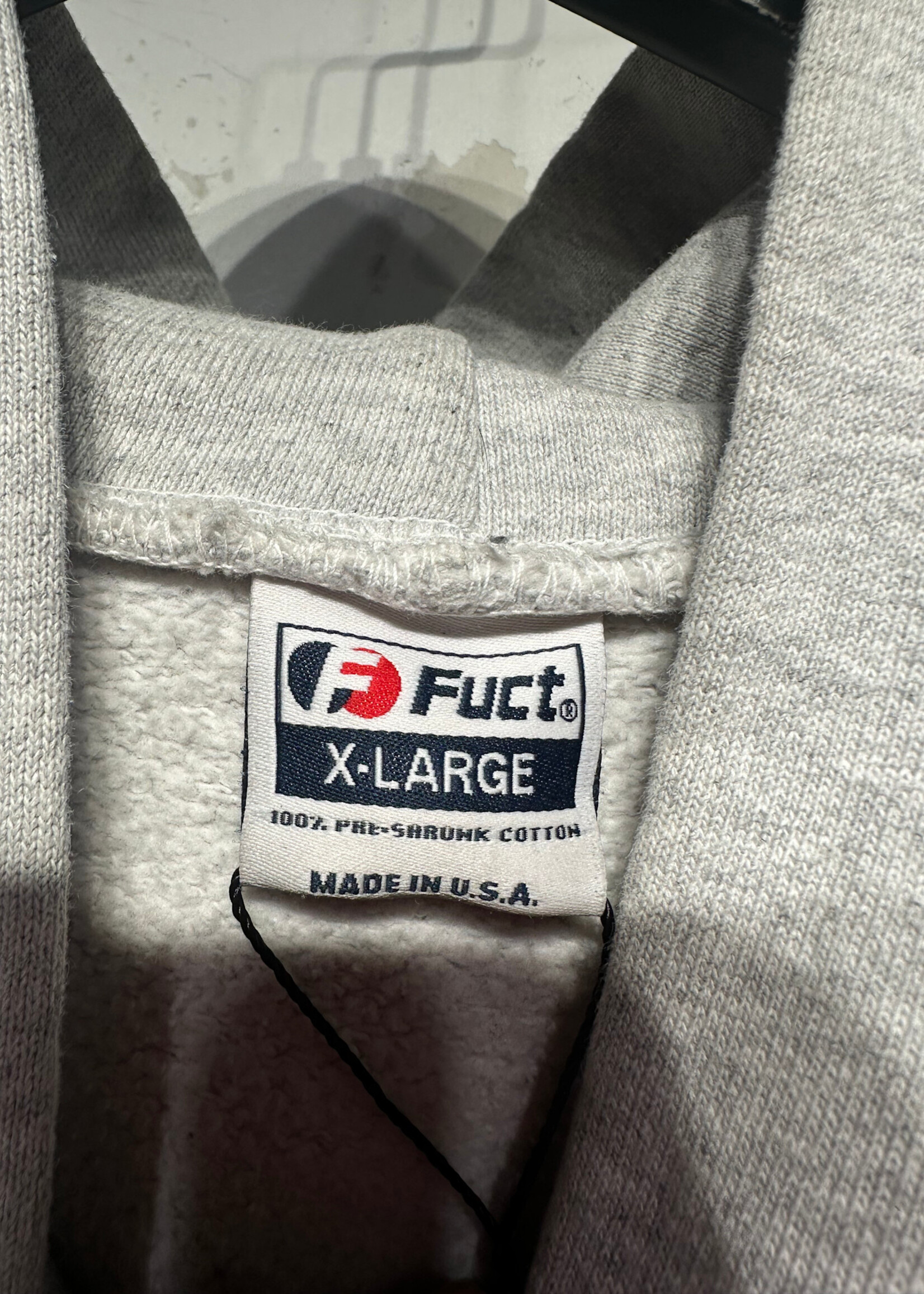 FUCT Grey Star Logo Hoodie XL