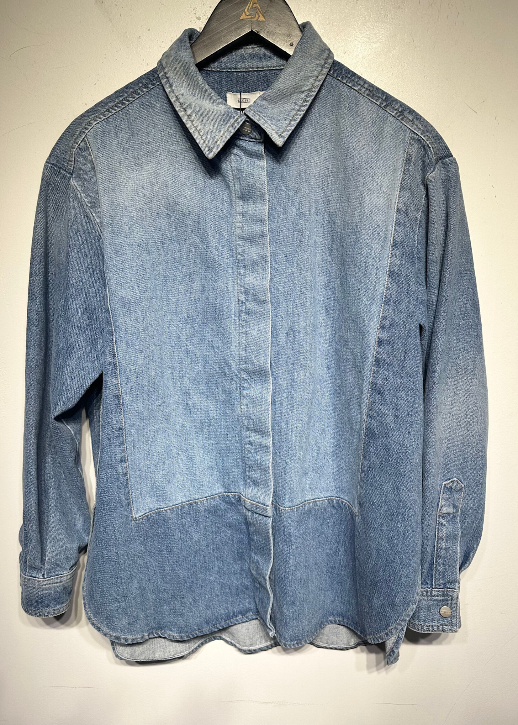 Closed Lightwash Denim Overshirt Fem S
