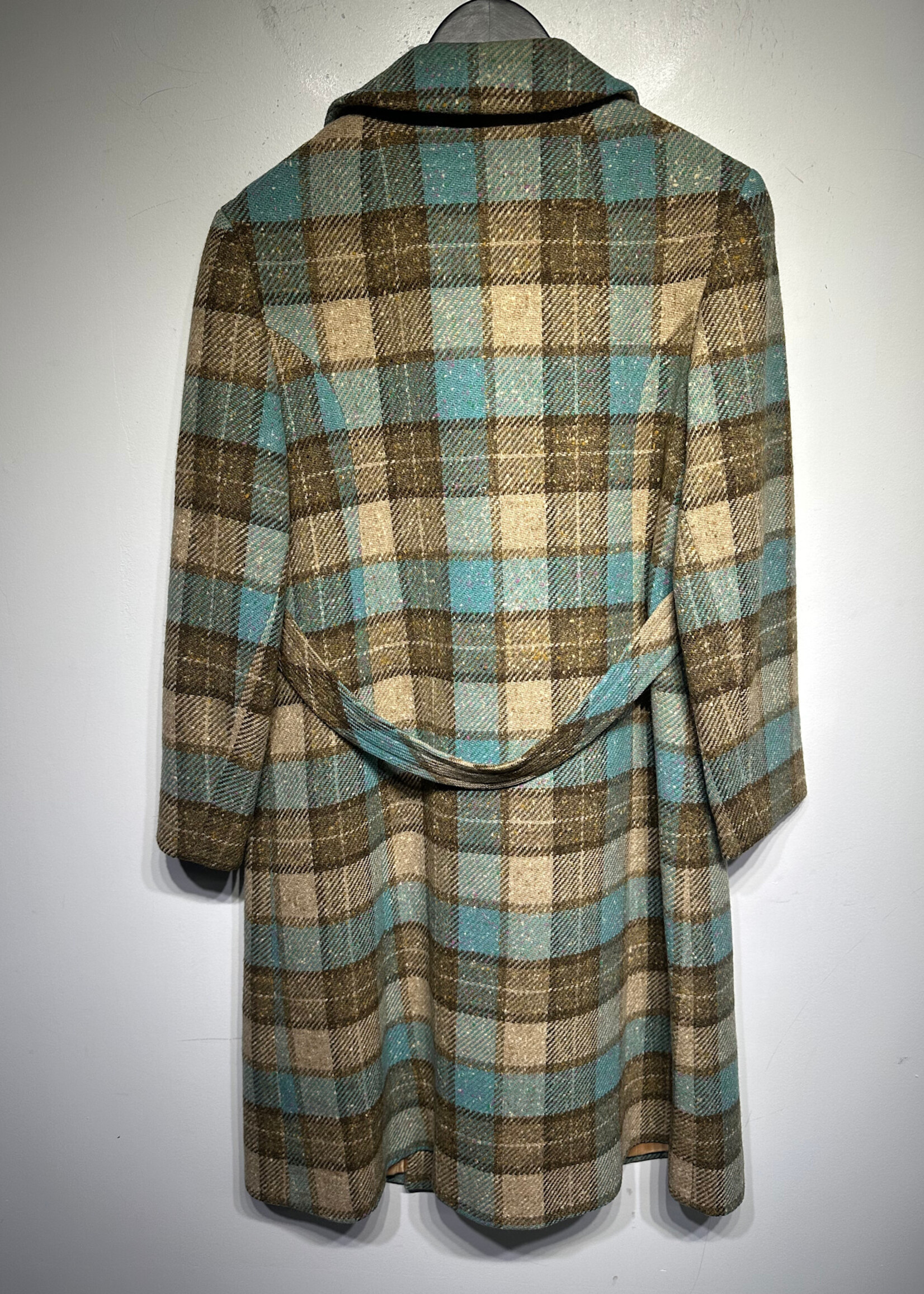 Pendelton Blue Virigin Wool Long Coat M