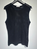 Versace Intimo Black Mesh Tank XL