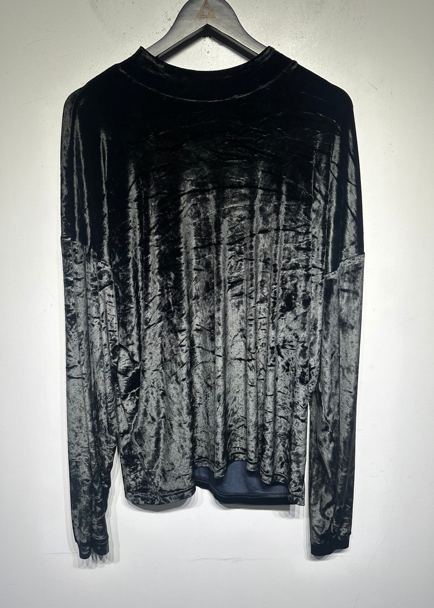 Versace Jeans Black Velvet Turtlneck LS Tee XL