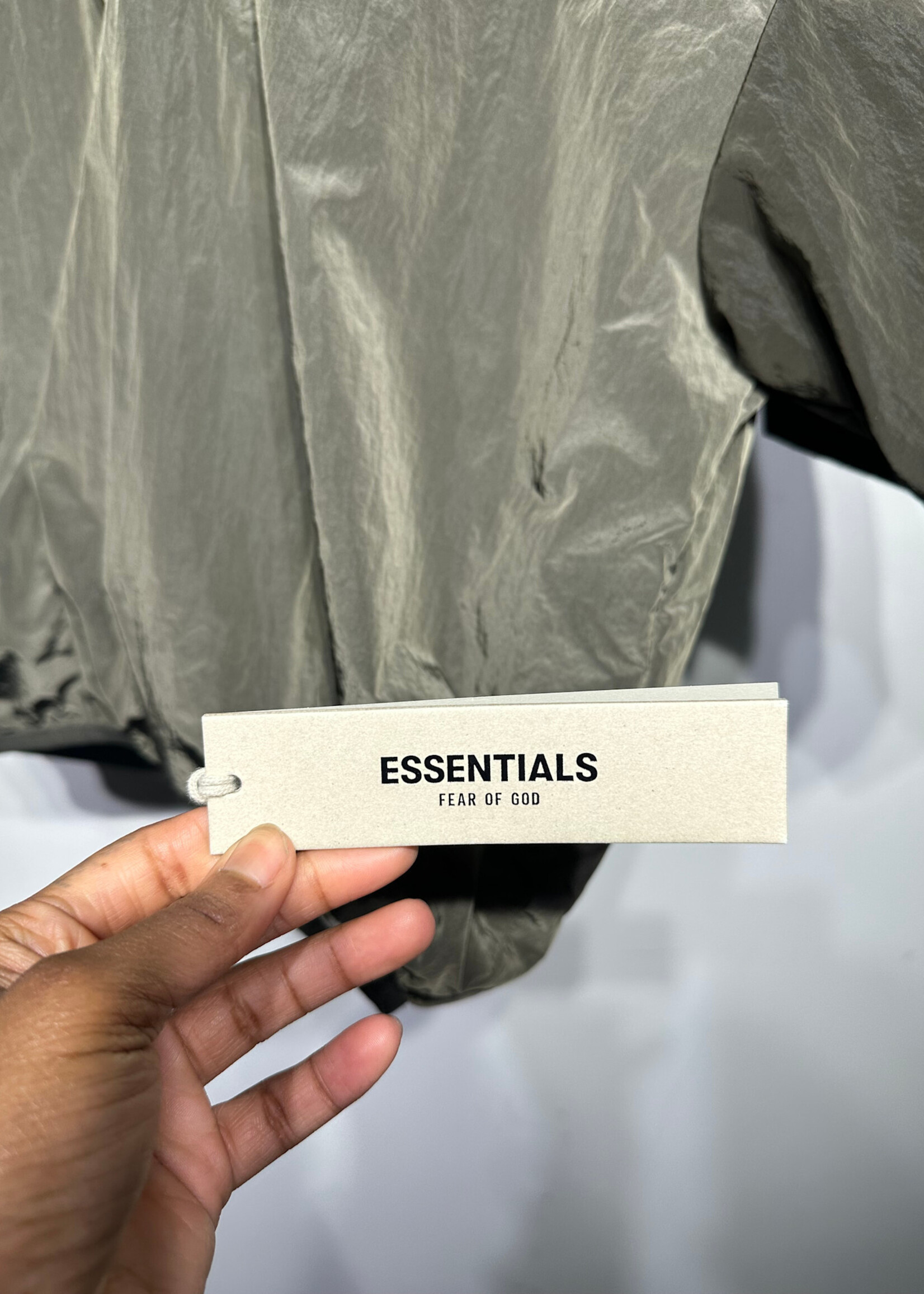 Essentials FOG NWT Nylon Quarterzip Tee Fem L
