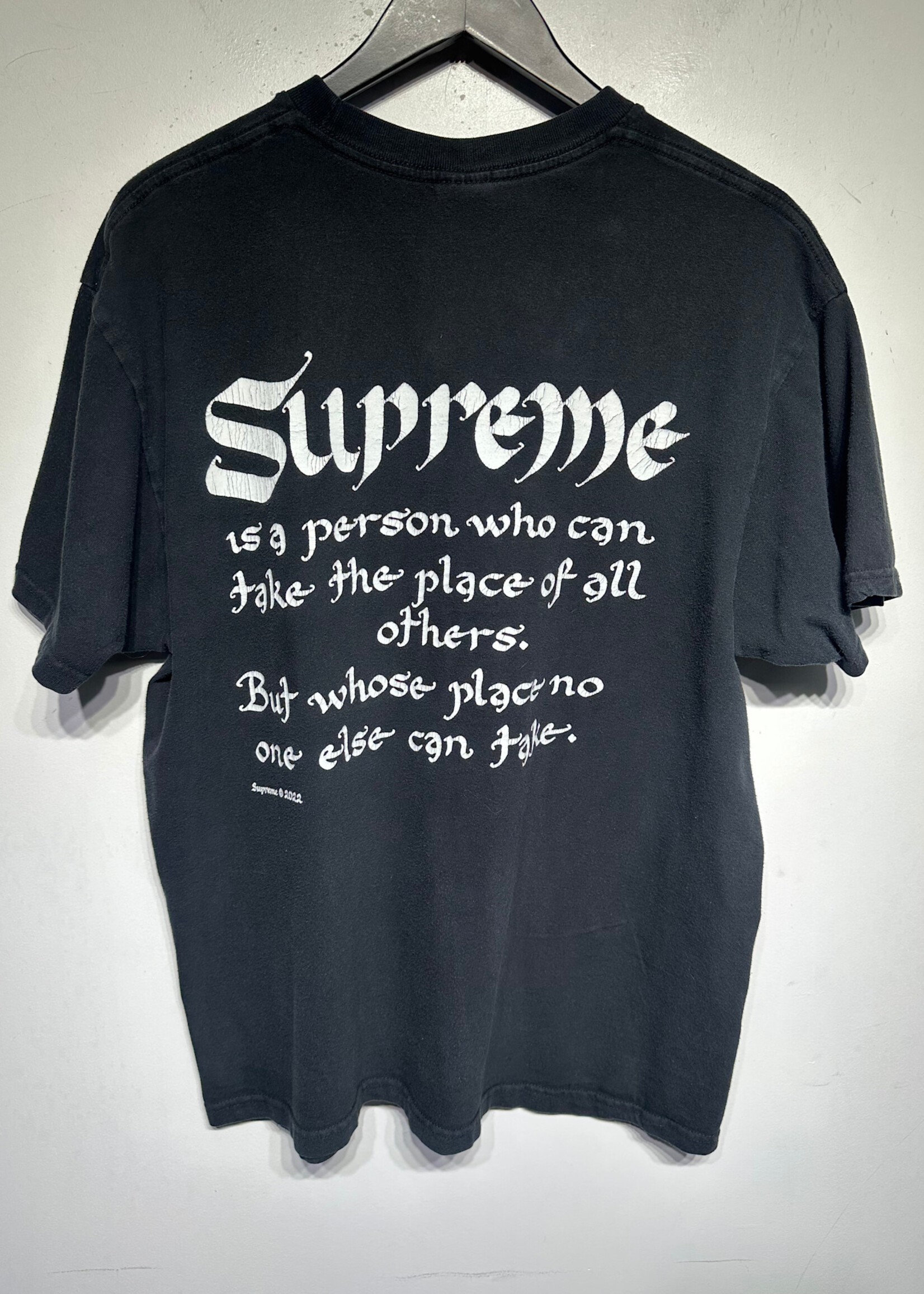 Supreme Person Black Tee L AS IS