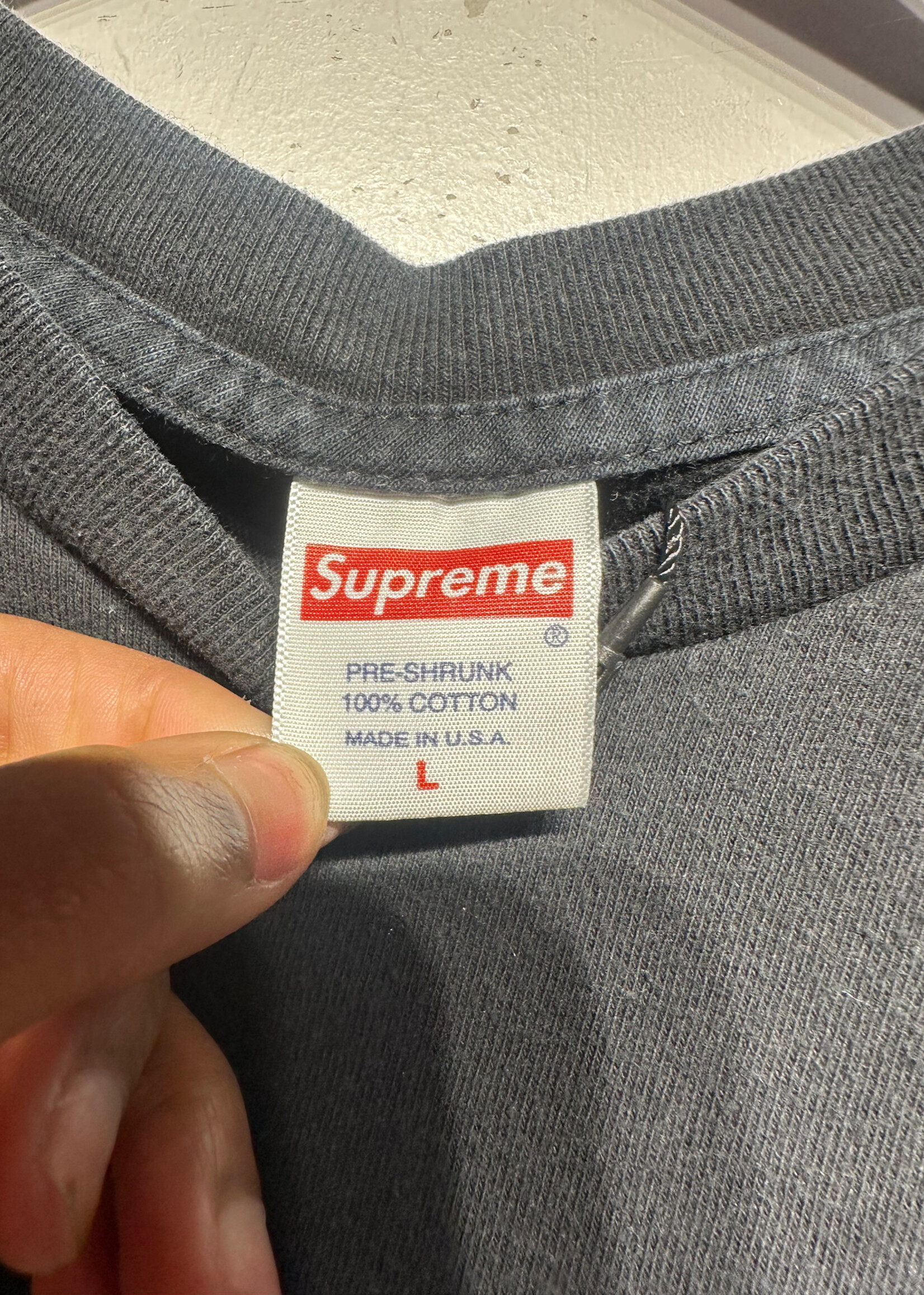 Supreme Person Black Tee L AS IS