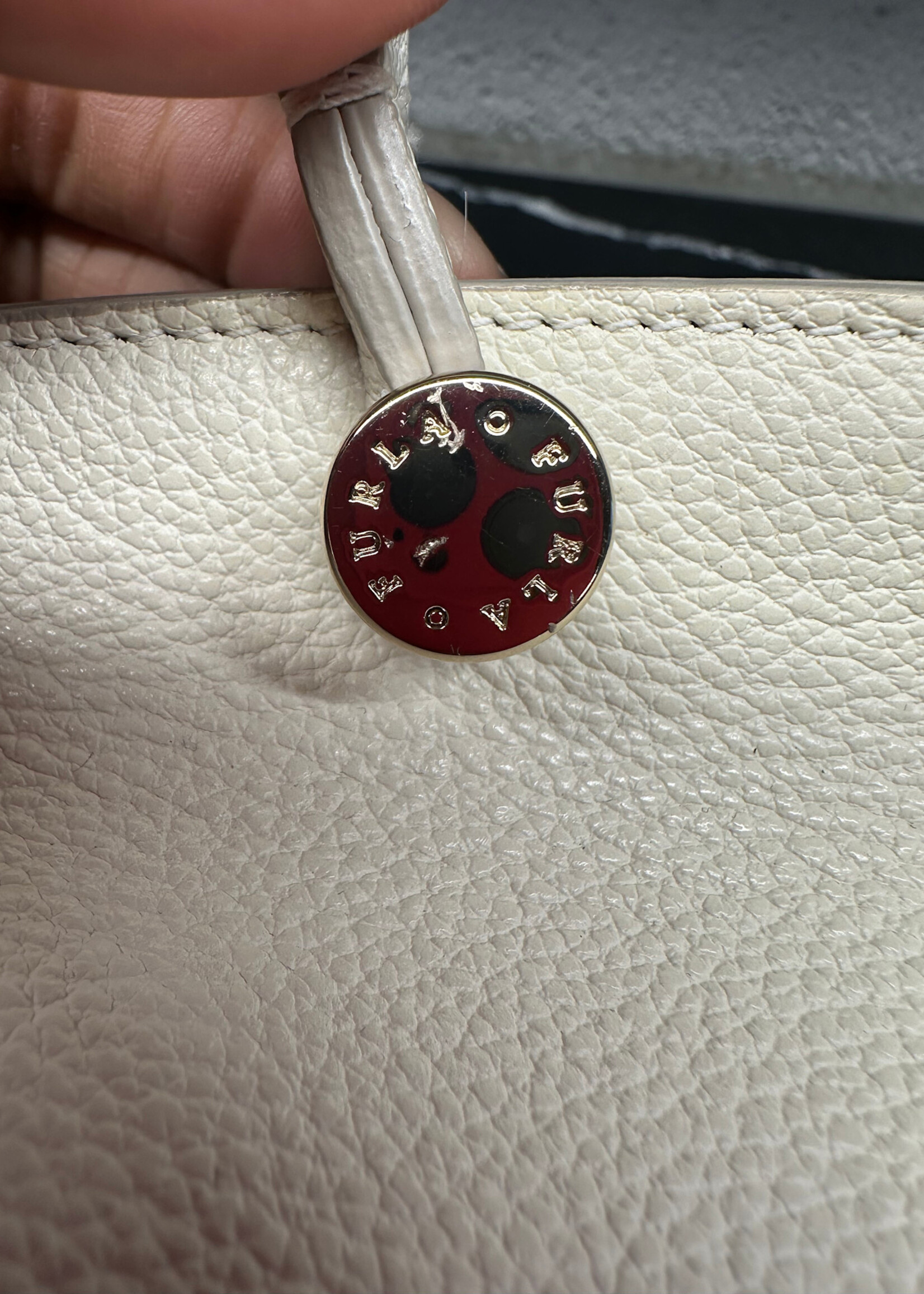 Furla White Top Handle Small Purse