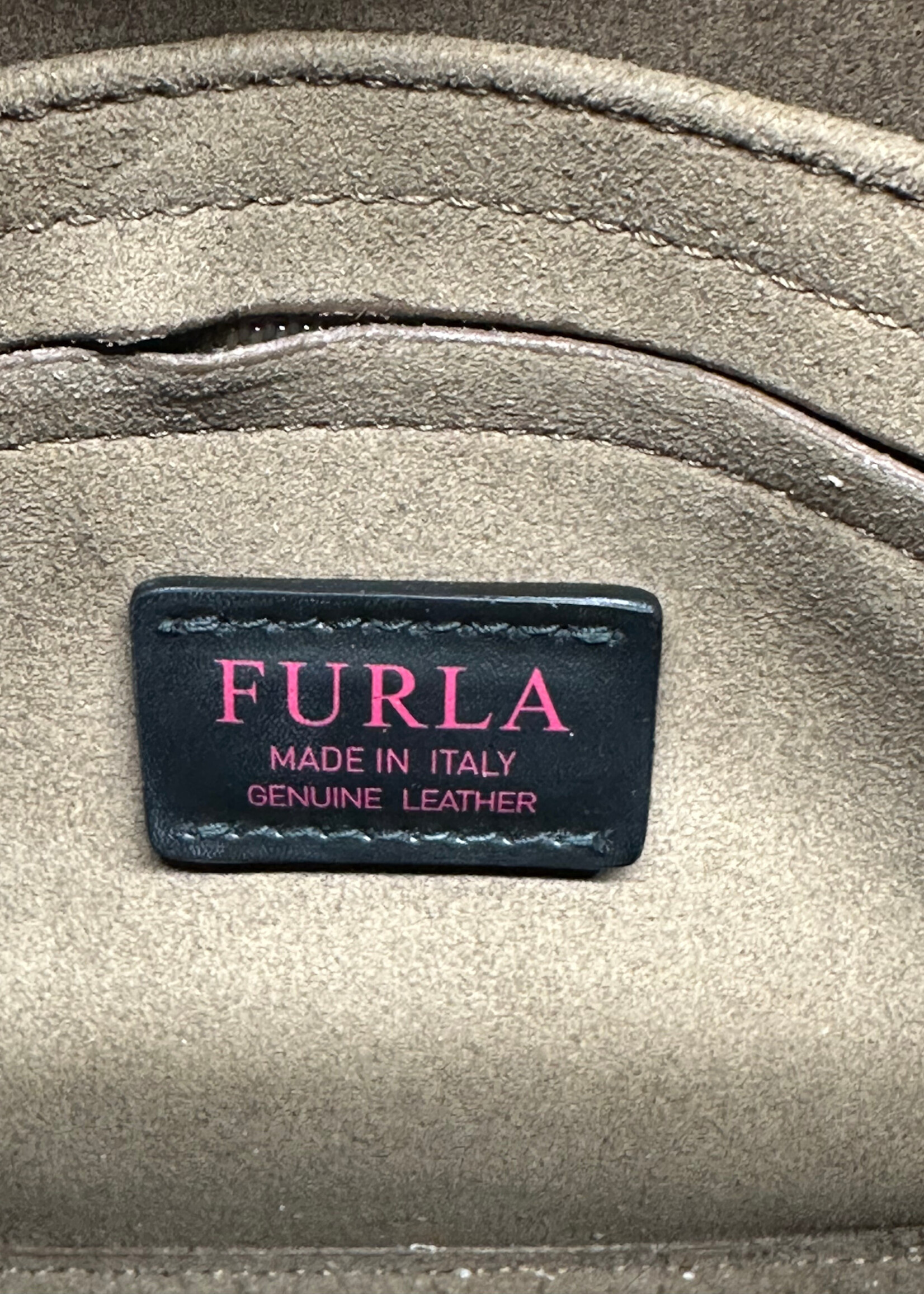 Furla White Top Handle Small Purse