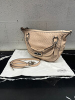 Coach Kristin Wove Leather Hobo Bag AS IS
