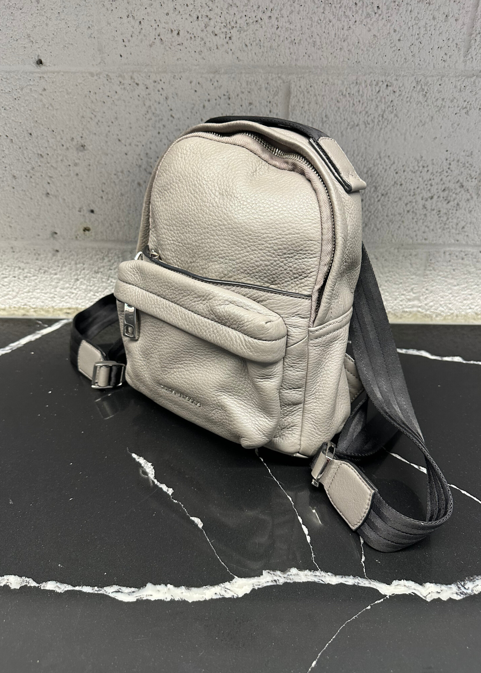 Marc Jacobs Grey Leather Mini Backpack
