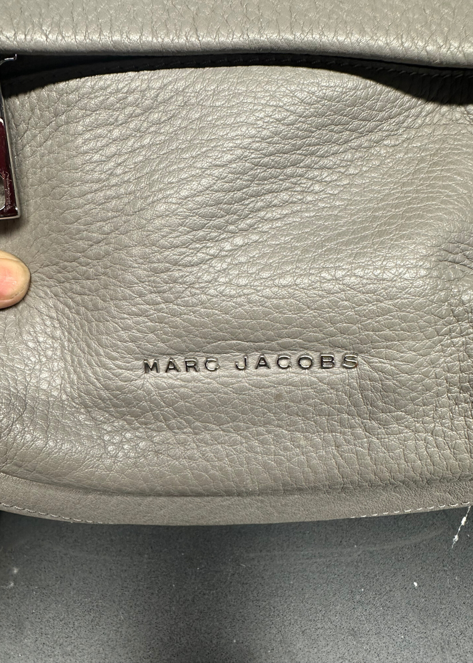 Marc Jacobs Grey Leather Mini Backpack