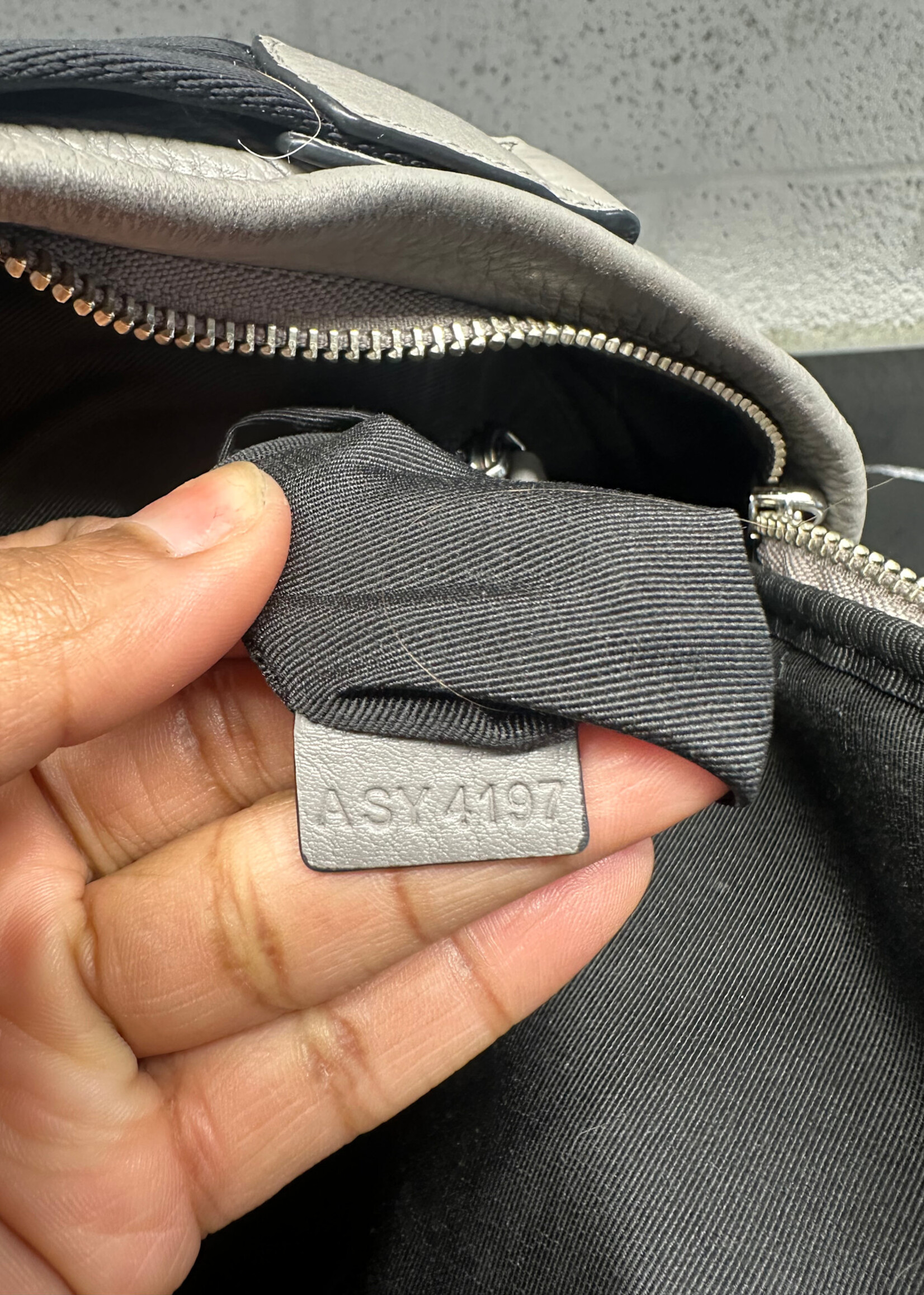 Marc Jacobs Grey Leather Mini Backpack