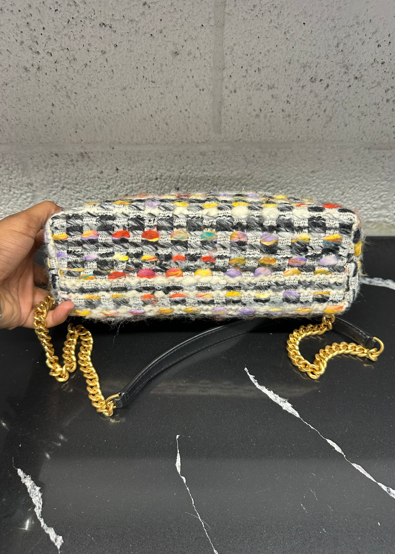 Tory Burch Kira Tweed Foldover Purse
