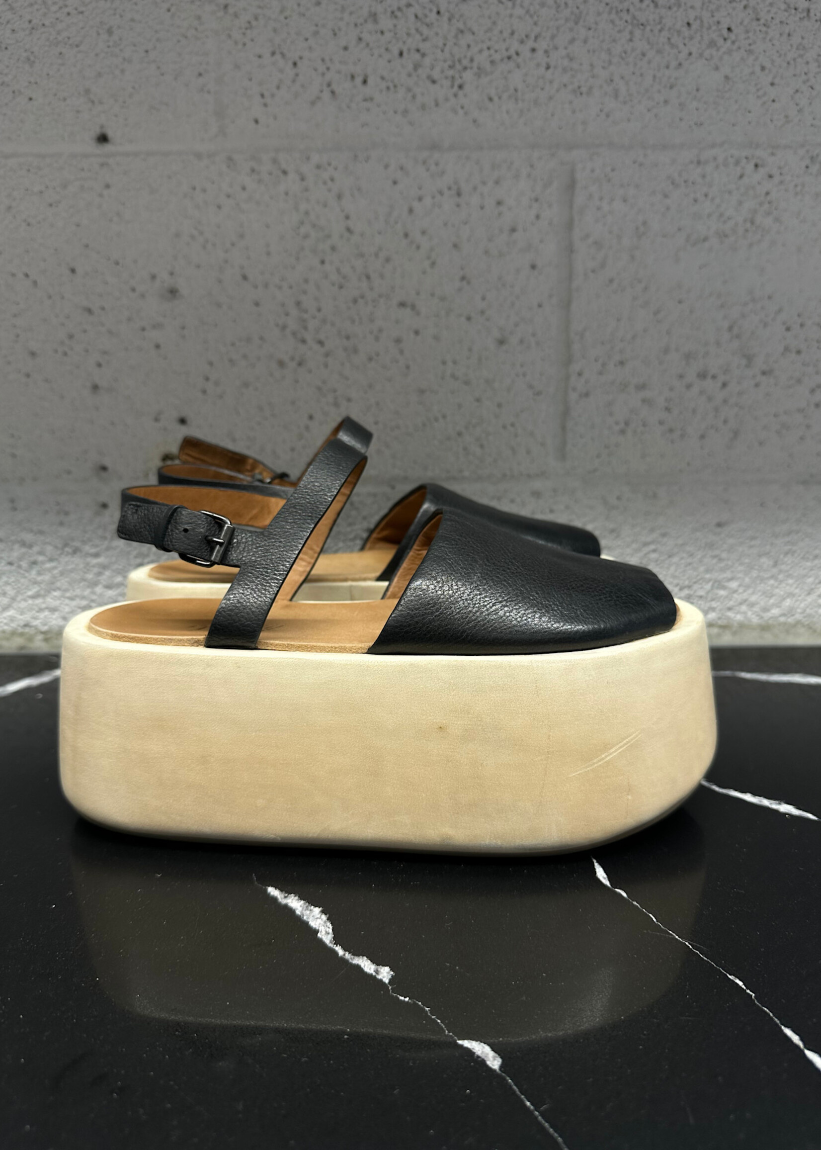 Marsell White Black Platform Sandal 36/6